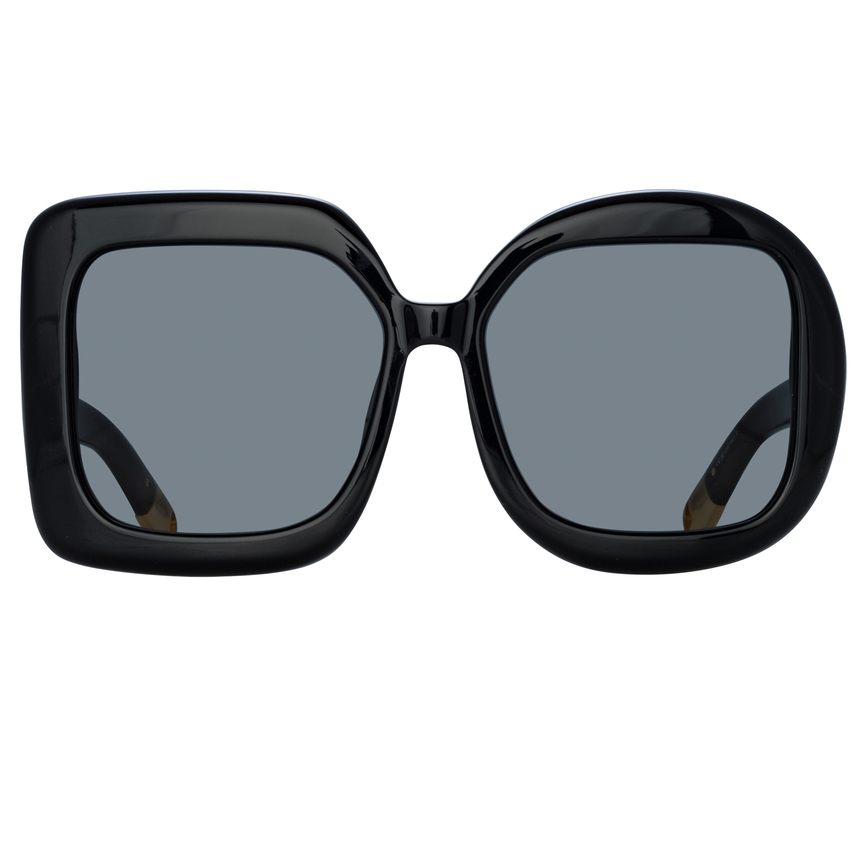 Carre Rond Square Sunglasses in Black