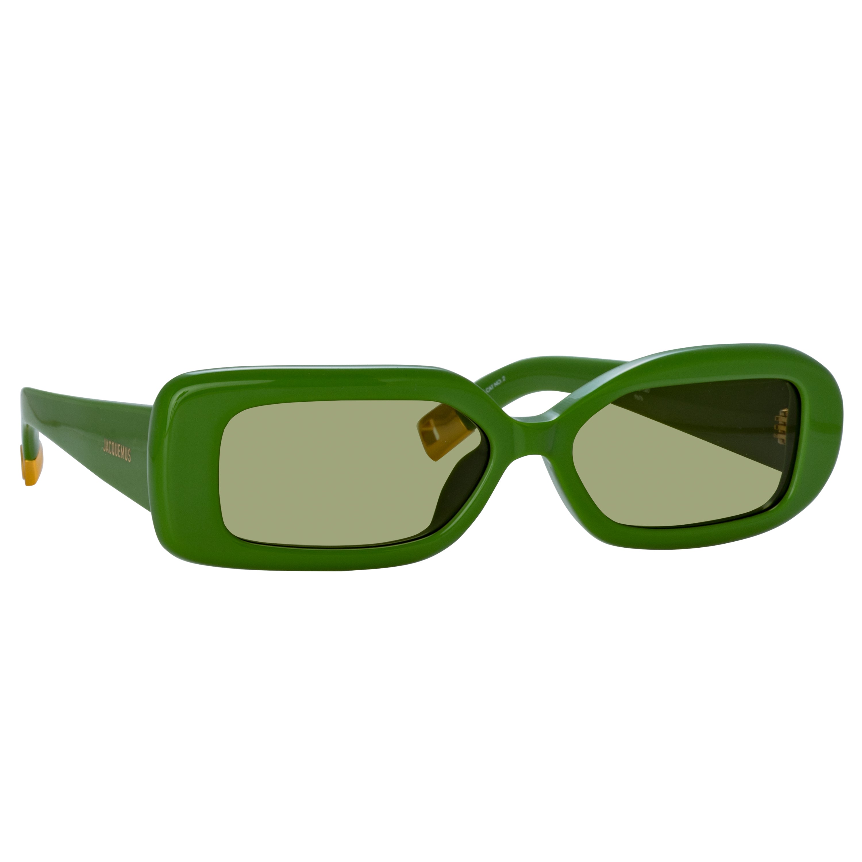 Rond Rectangular Sunglasses in Jade Green