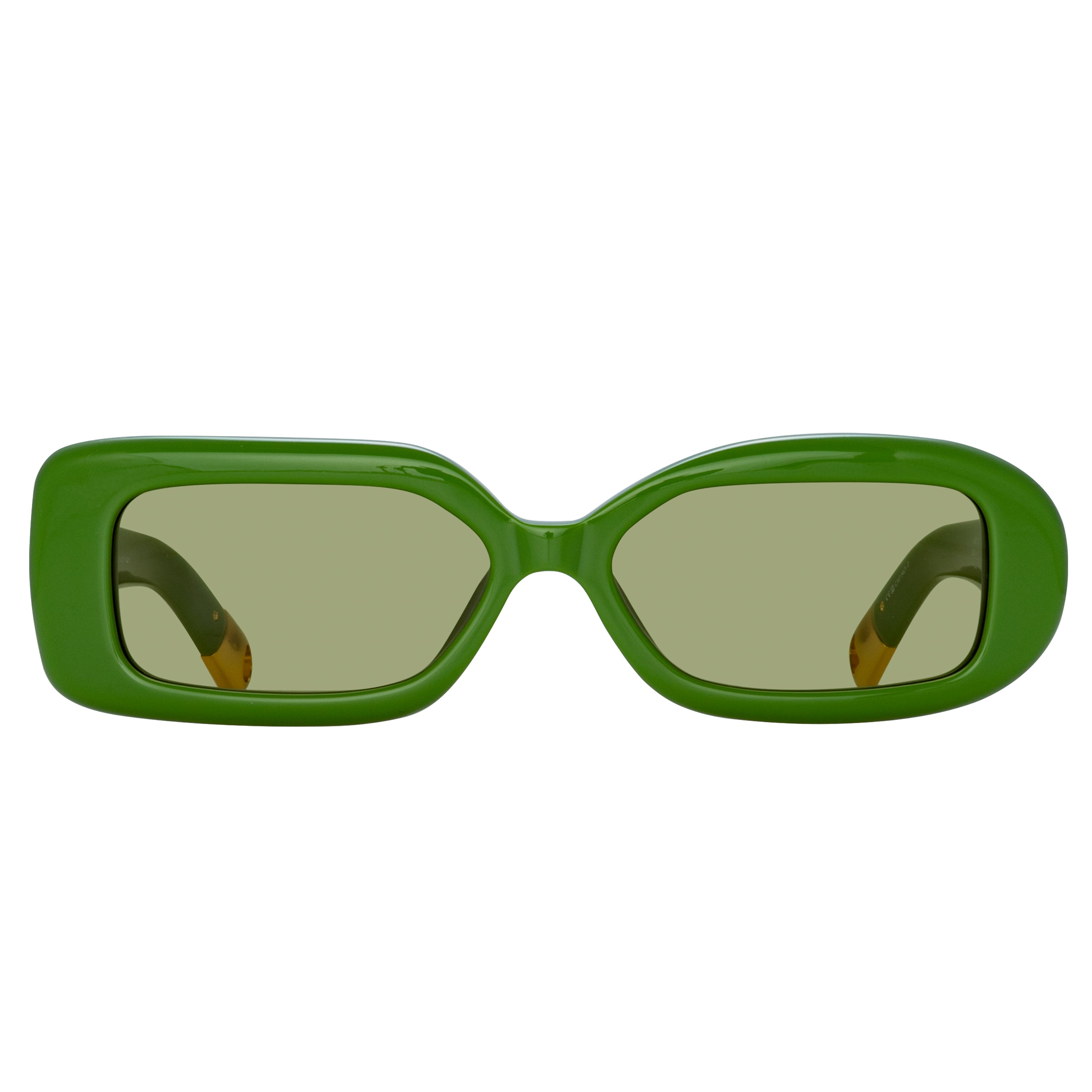 Rond Rectangular Sunglasses in Jade Green