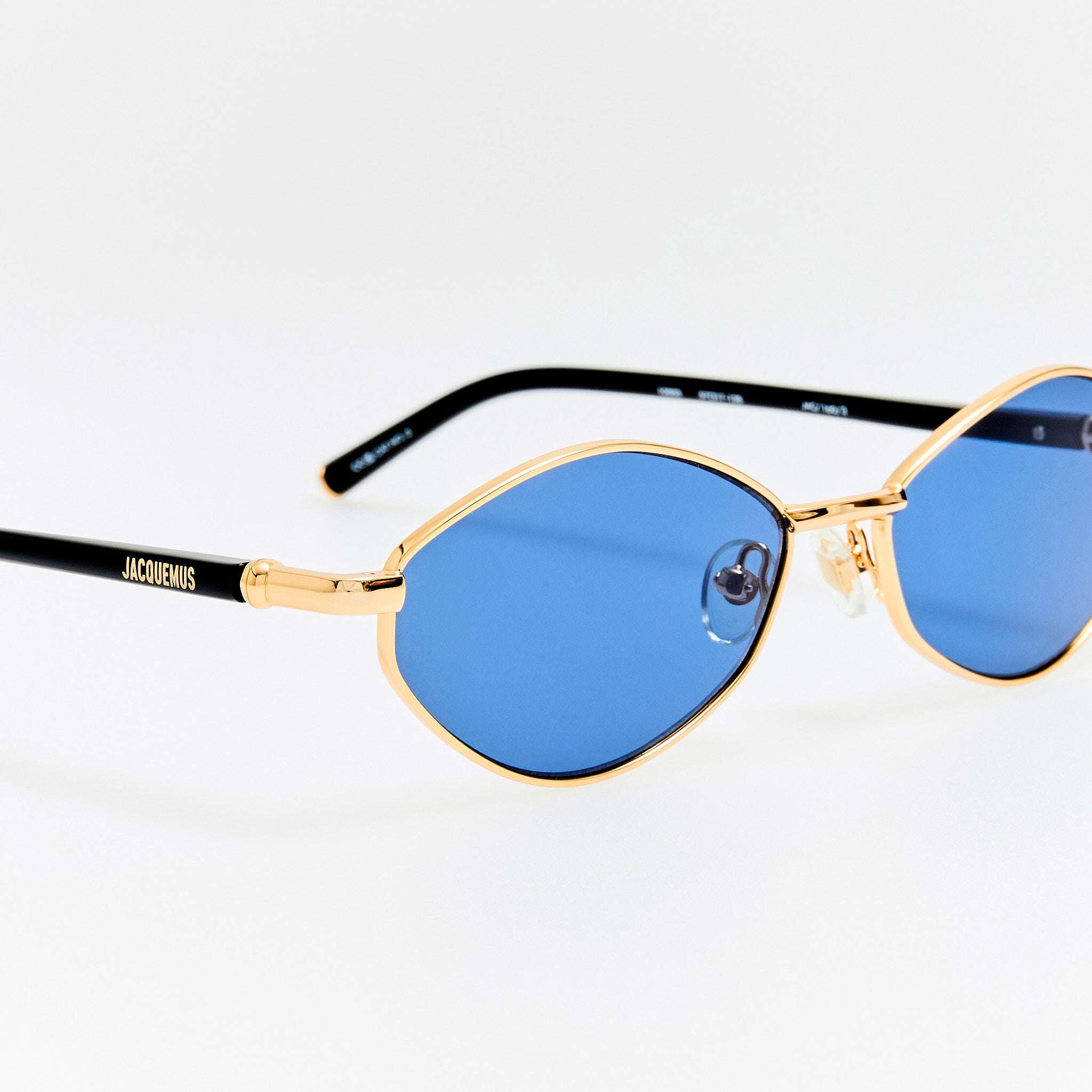 Sirocco Sunglasses in Light Gold and Navy