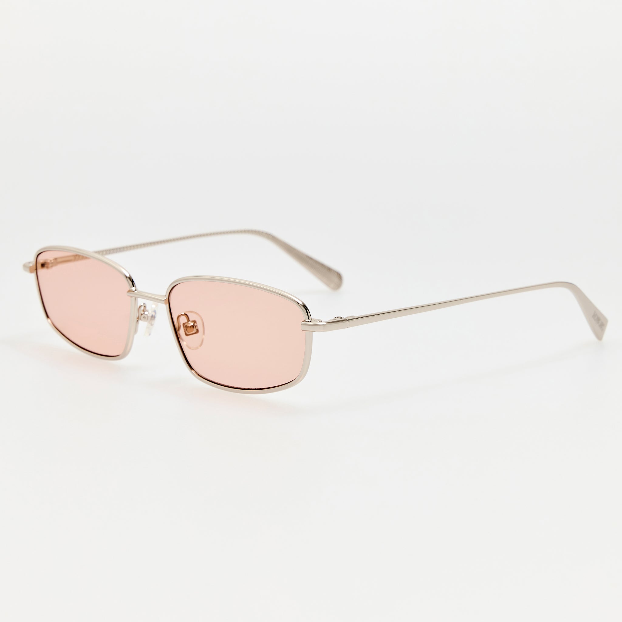 Palma Sunglasses in Silver and Blush