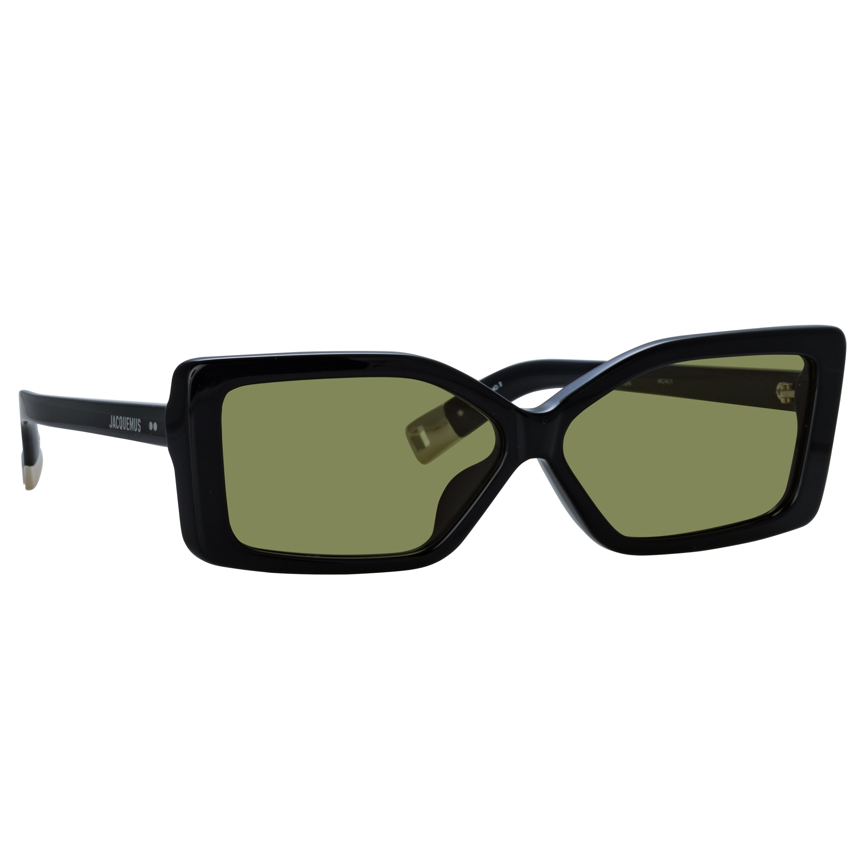 Spiaggia Angular Sunglasses in Black