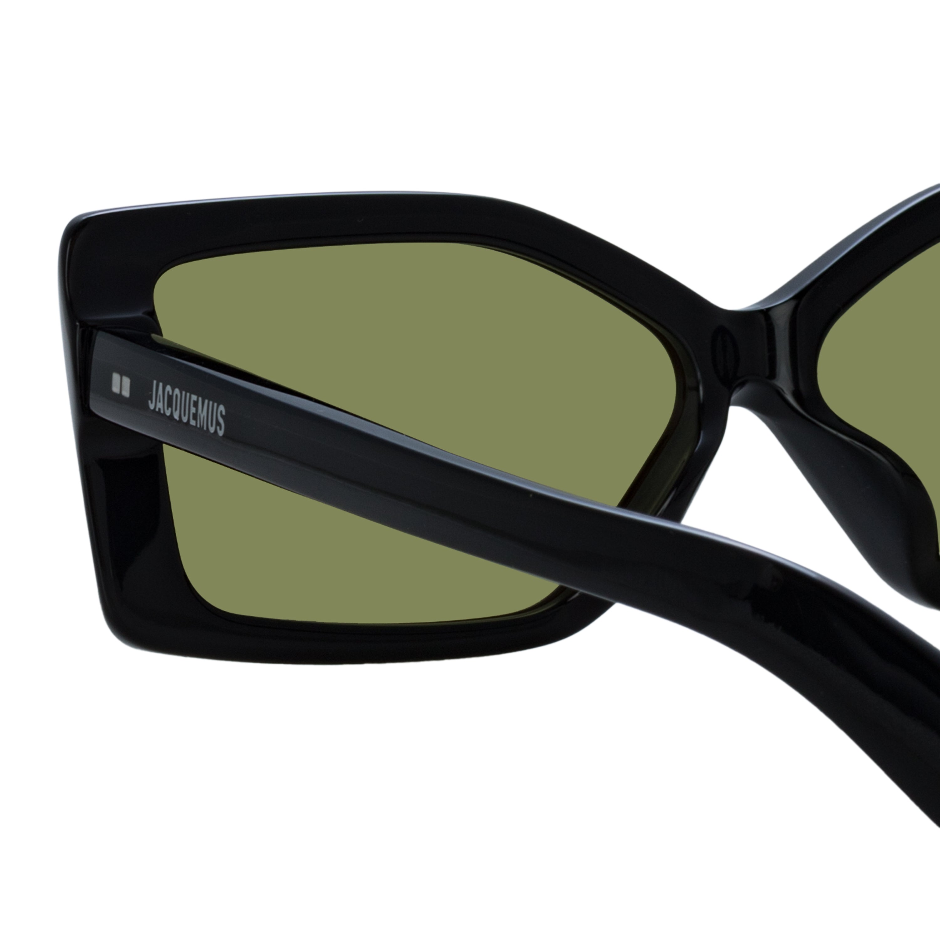 Spiaggia Angular Sunglasses in Black