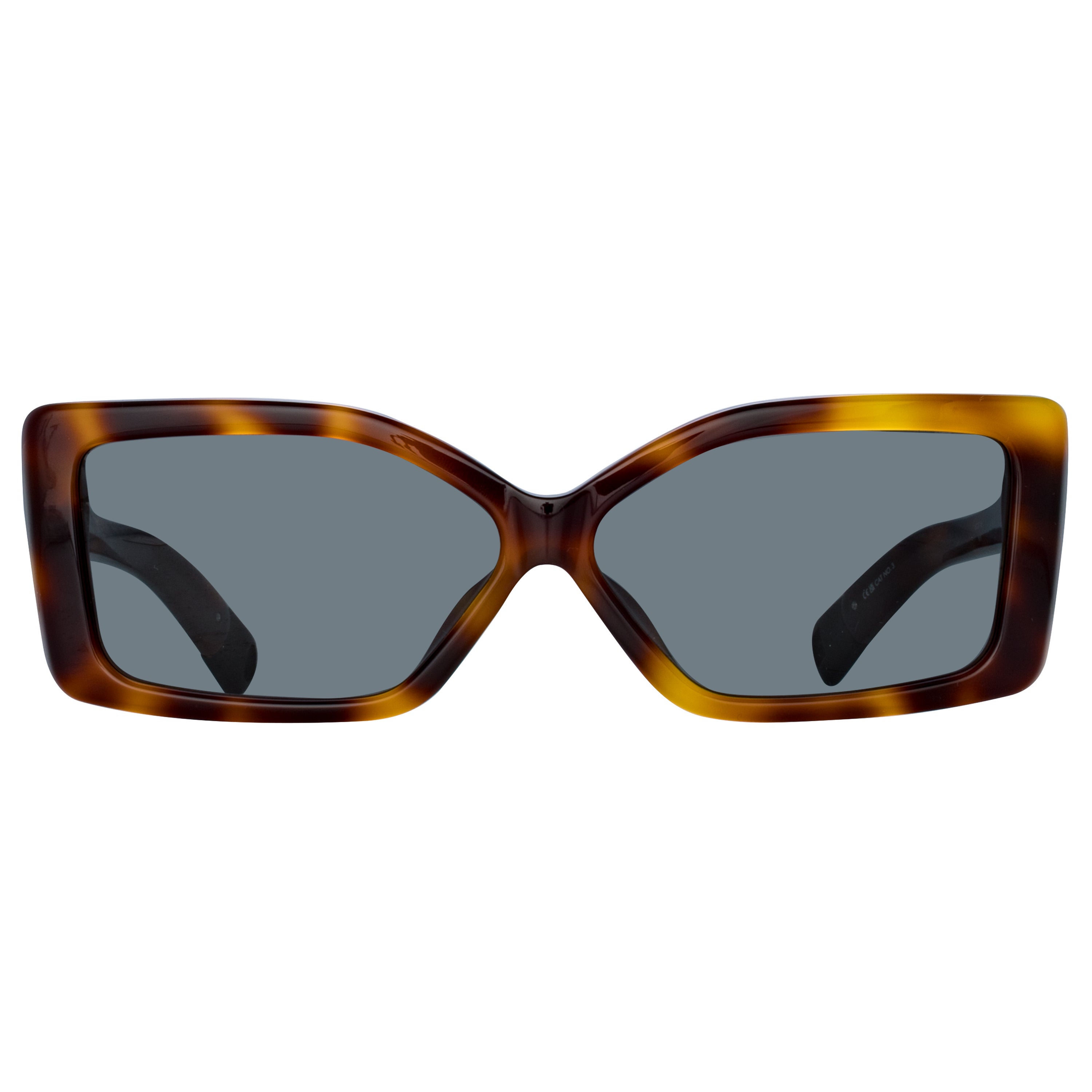 Spiaggia Angular Sunglasses in Tortoiseshell