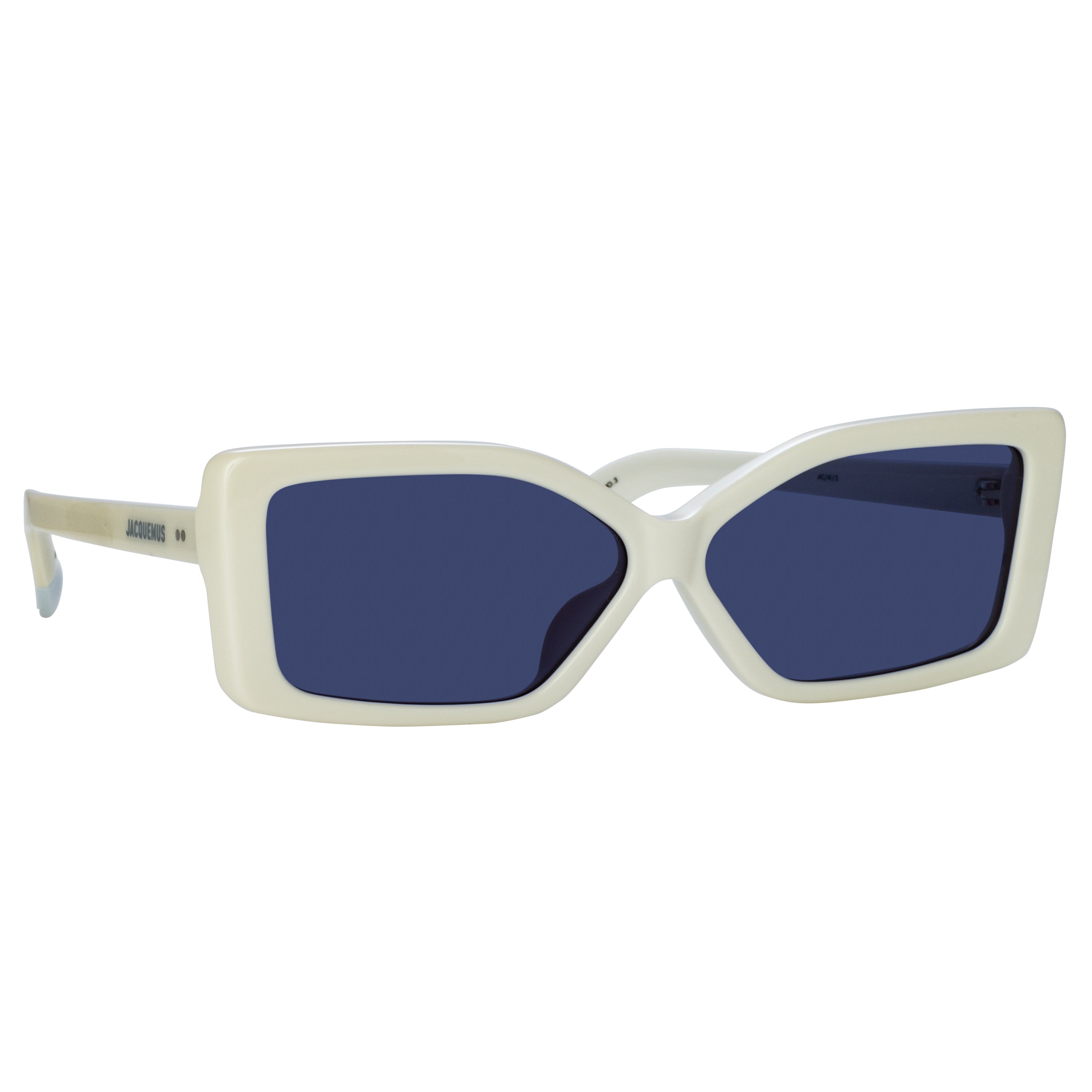 Spiaggia Angular Sunglasses in White