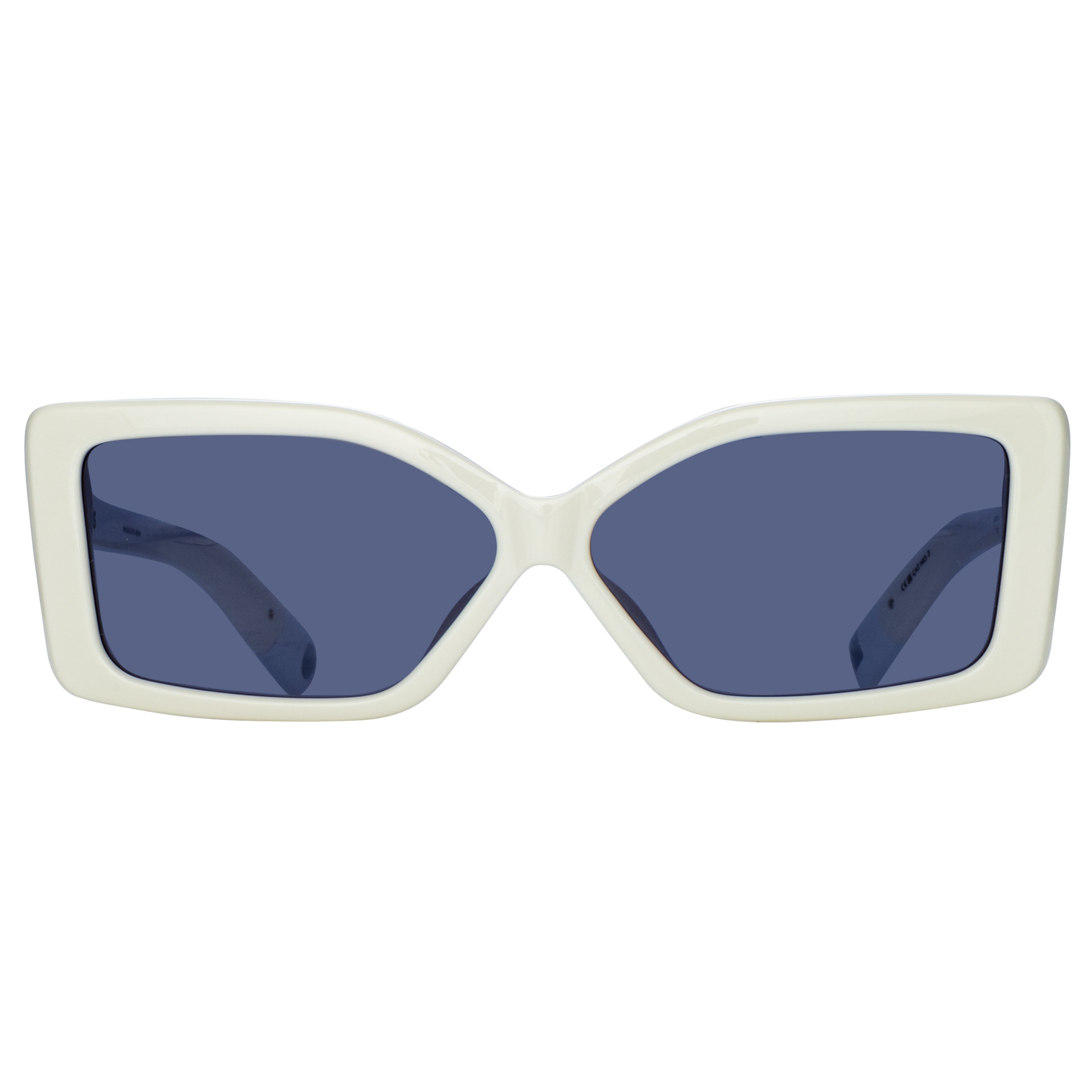 Spiaggia Angular Sunglasses in White