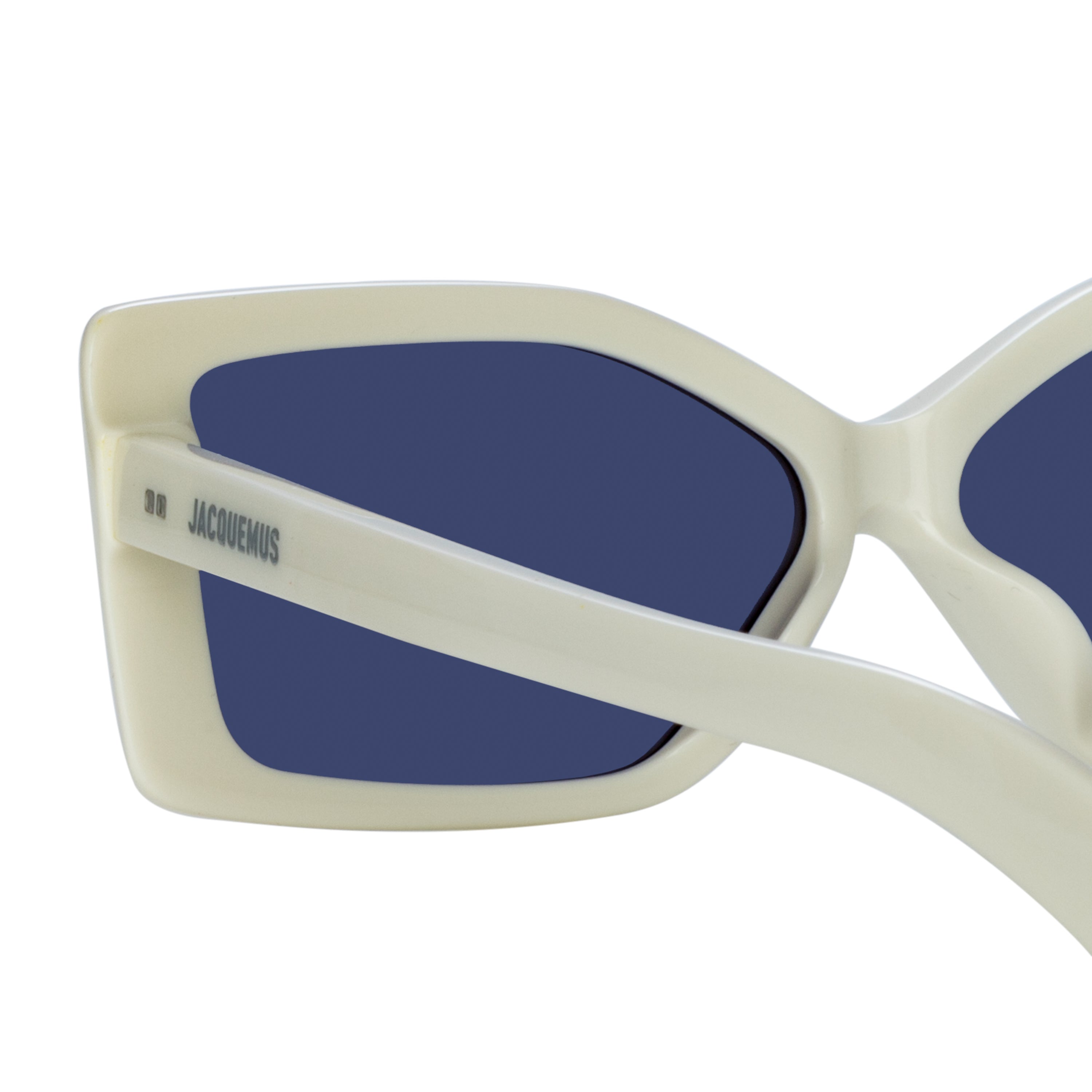 Spiaggia Angular Sunglasses in White