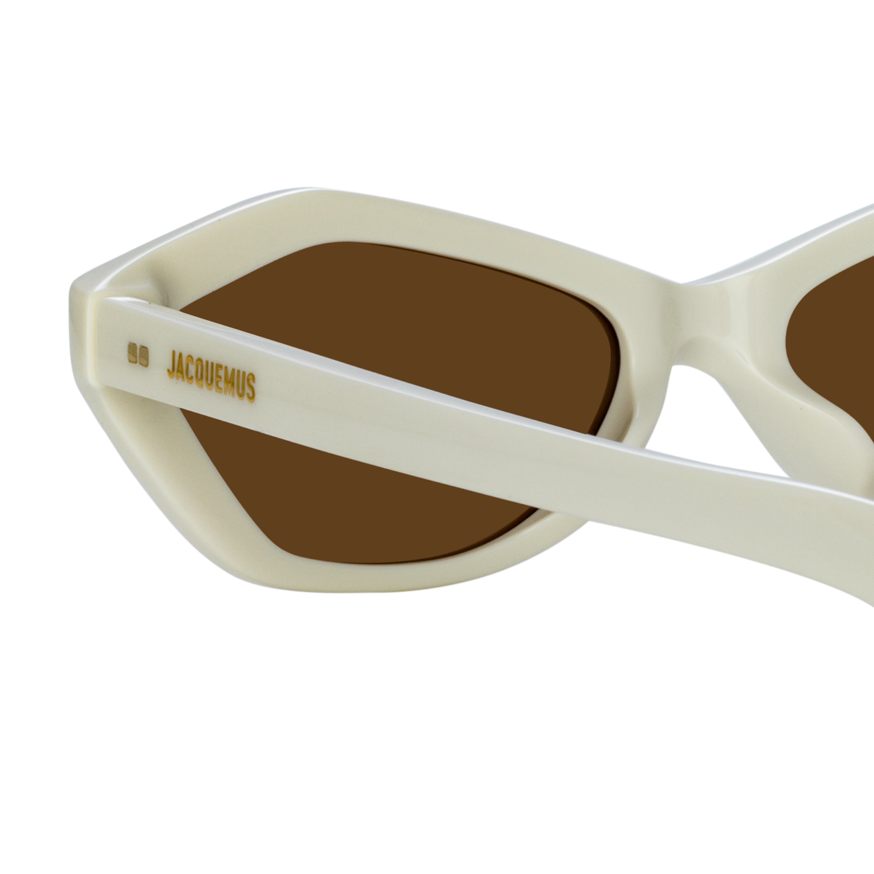 Bambino Angular Sunglasses in White