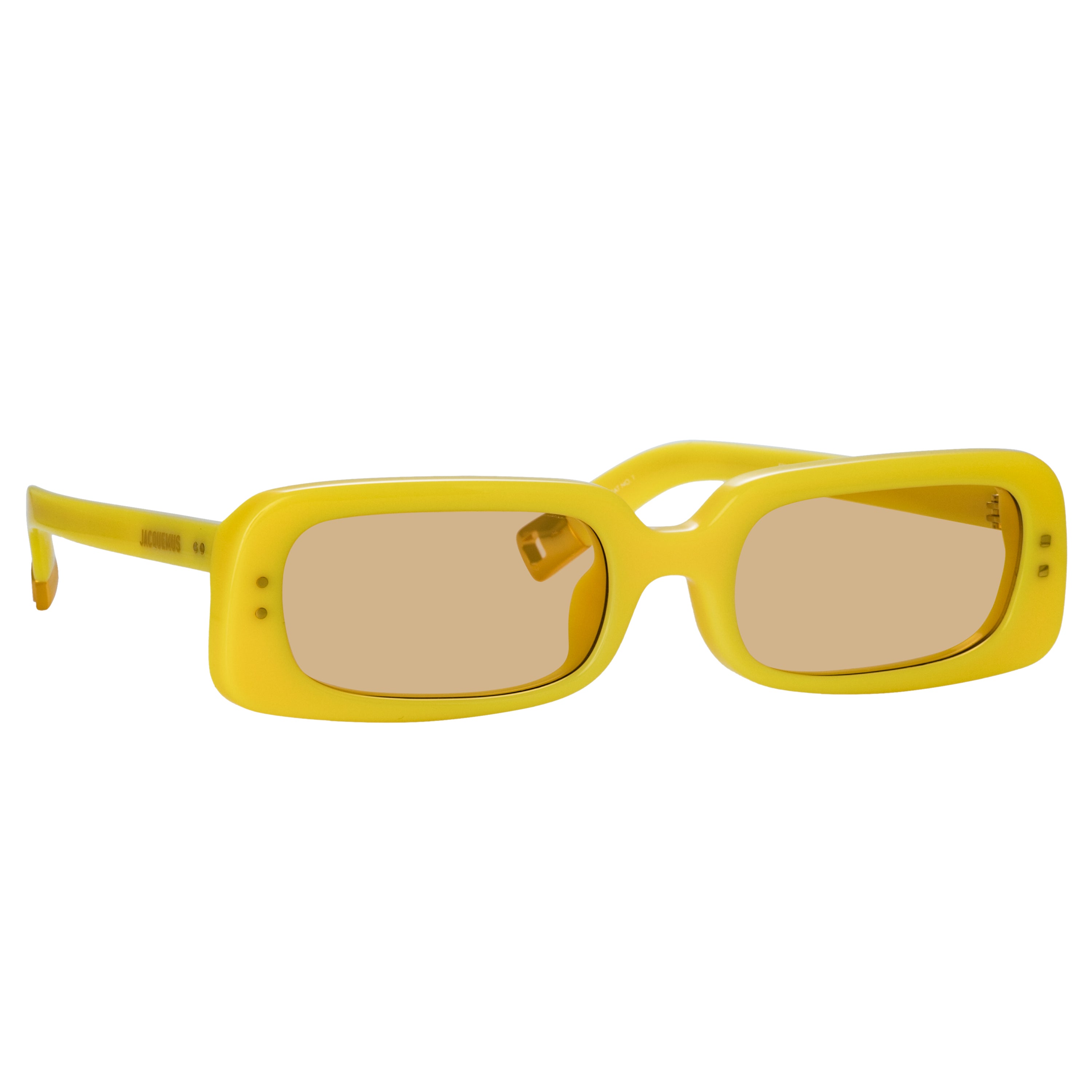 Azzurro Rectangular Sunglasses in Pear Sorbet