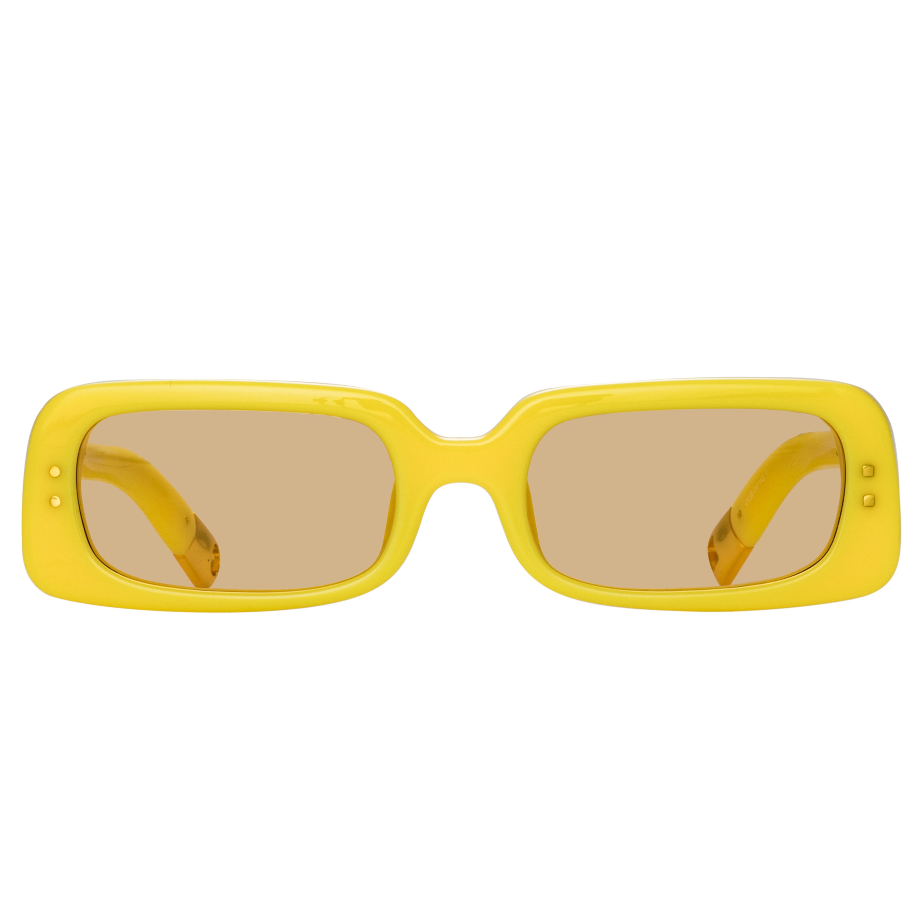 Azzurro Rectangular Sunglasses in Pear Sorbet