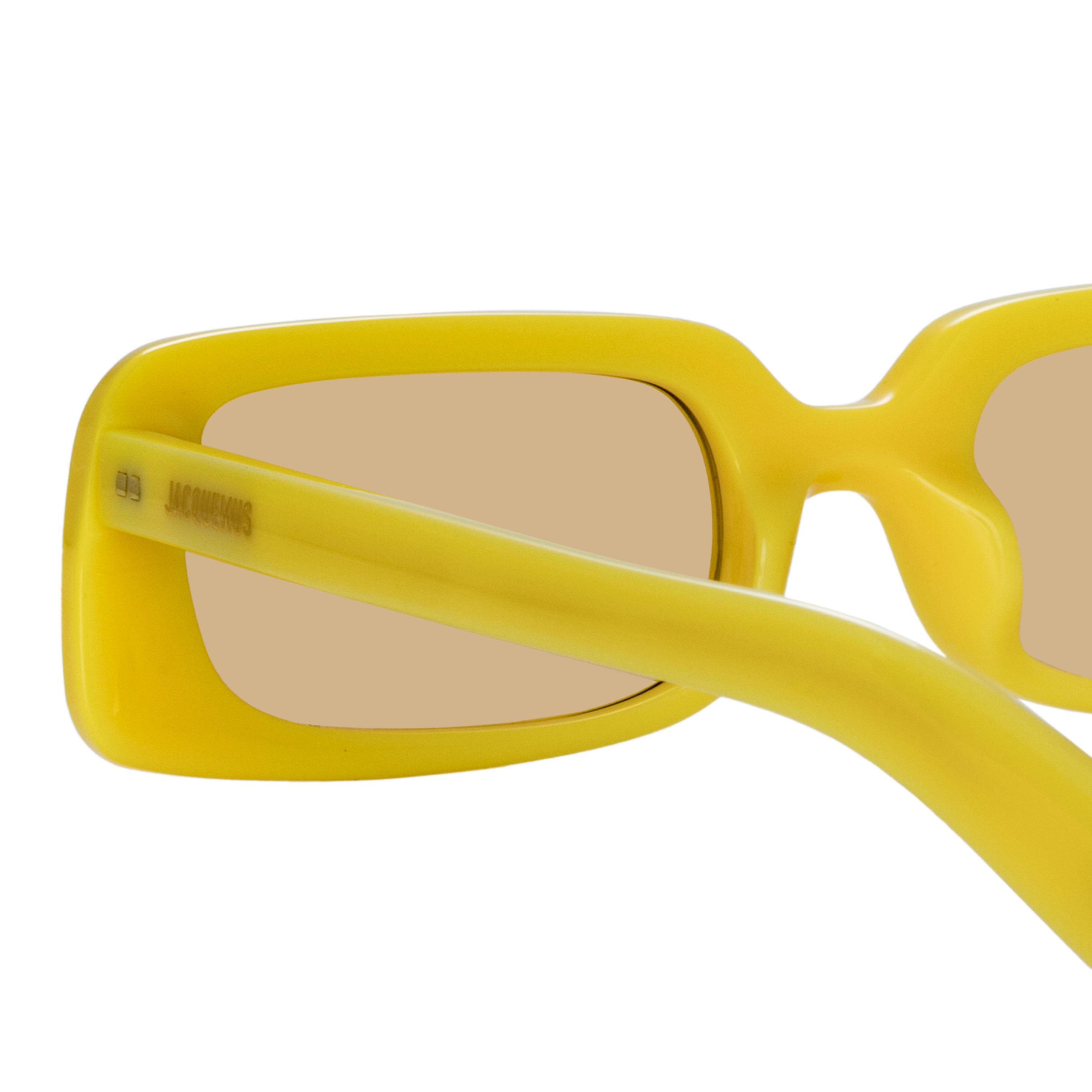 Azzurro Rectangular Sunglasses in Pear Sorbet