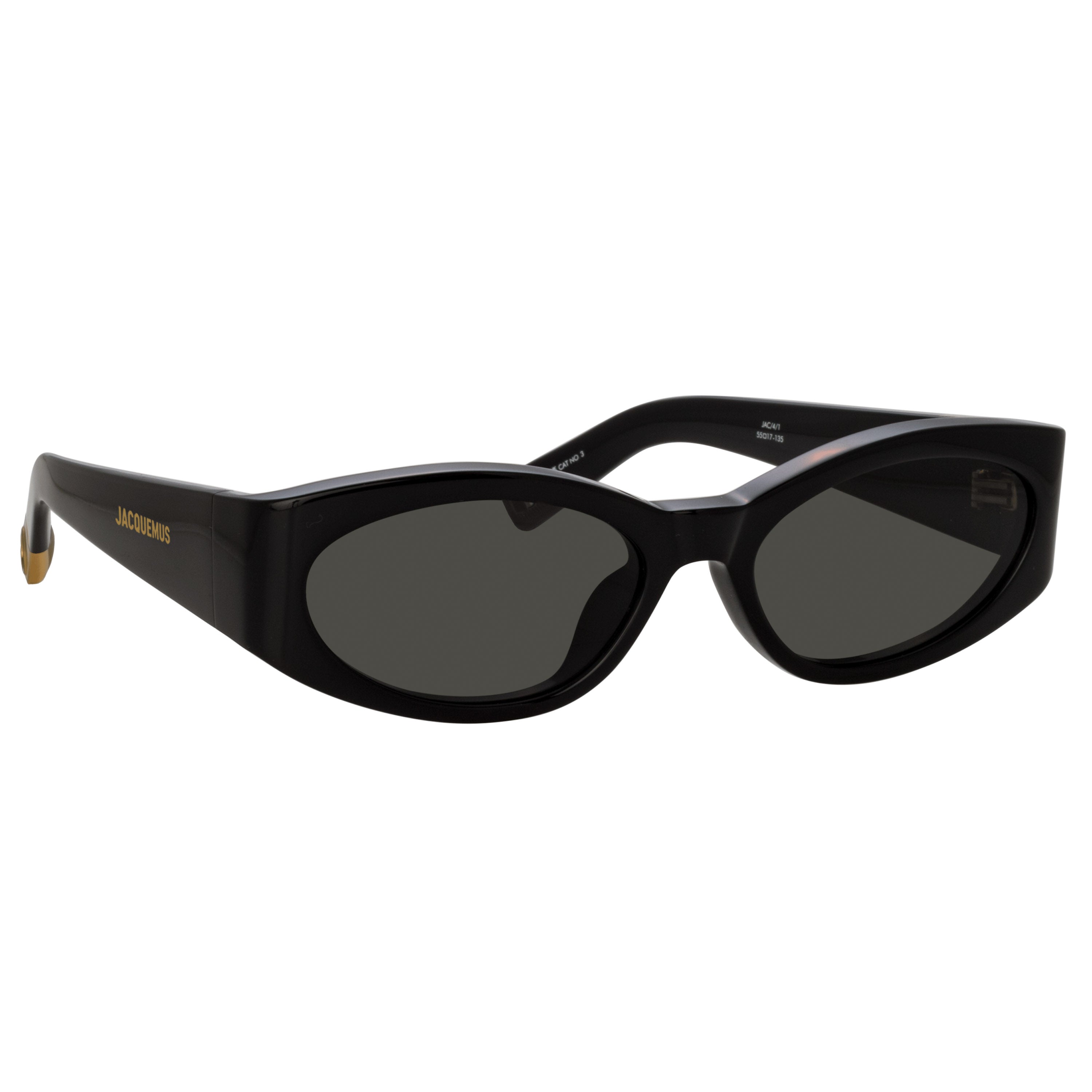 Ovalo Oval Sunglasses in Black