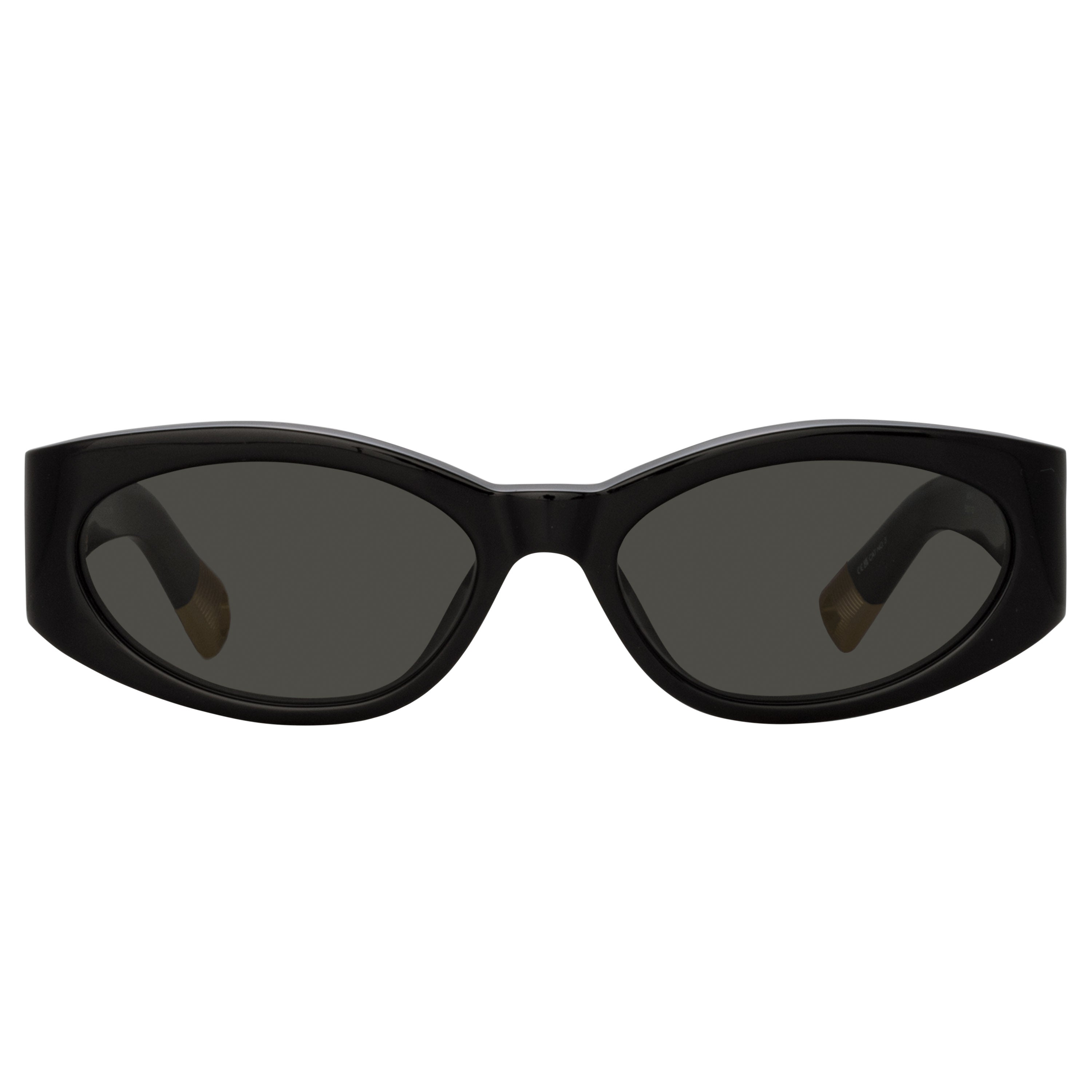 Ovalo Oval Sunglasses in Black