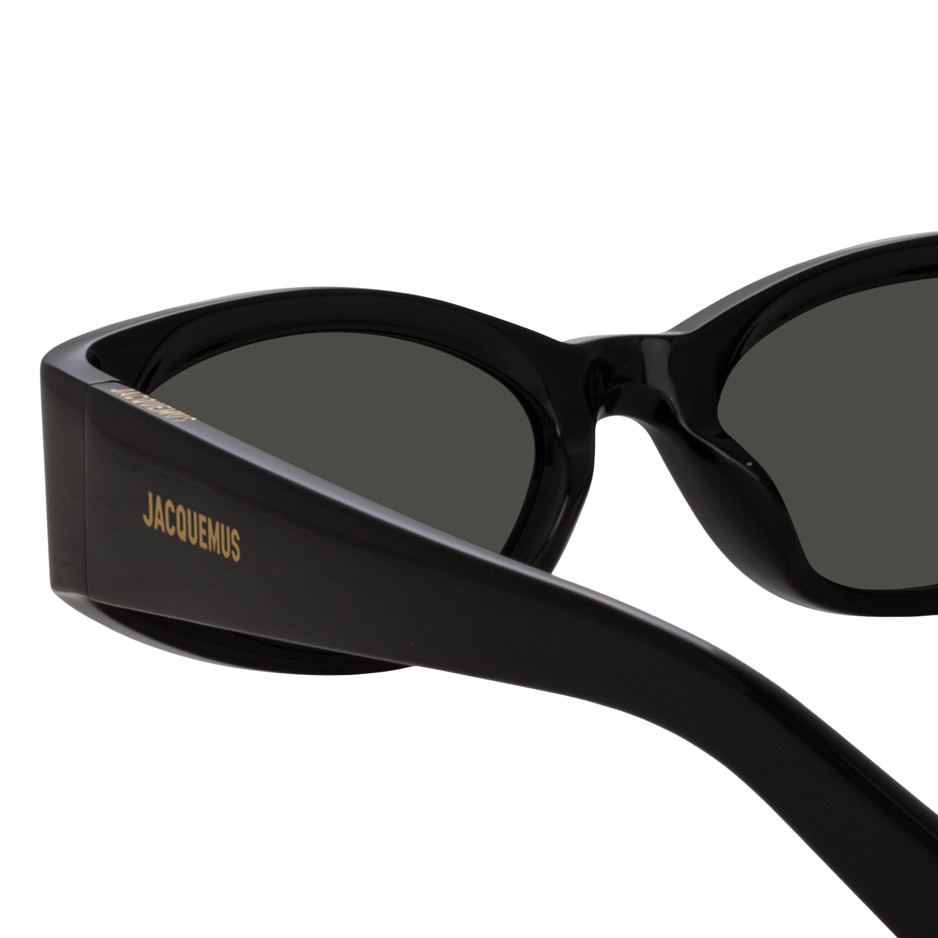 Ovalo Oval Sunglasses in Black