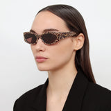 Ovalo Oval Sunglasses in Leopard