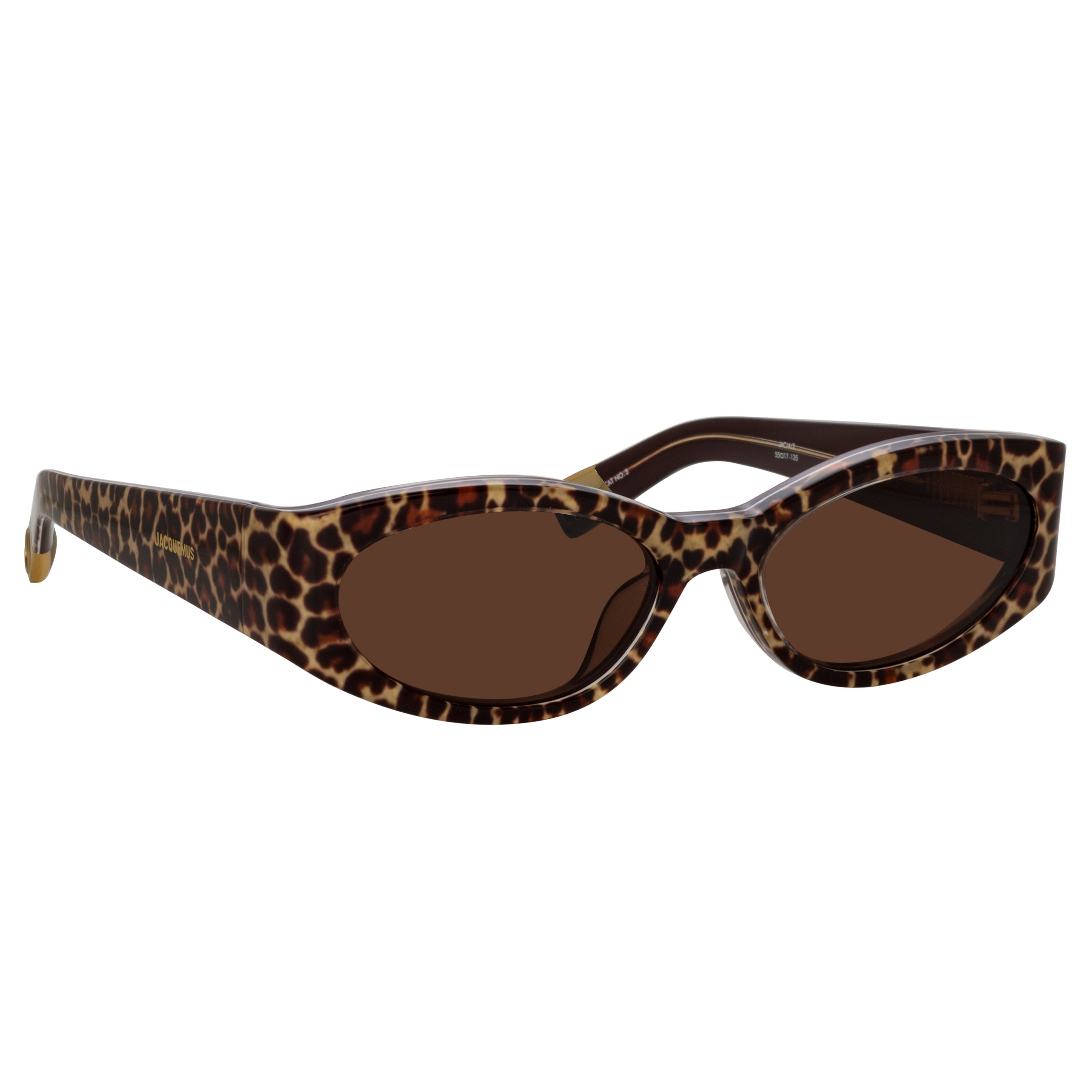 Ovalo Oval Sunglasses in Leopard