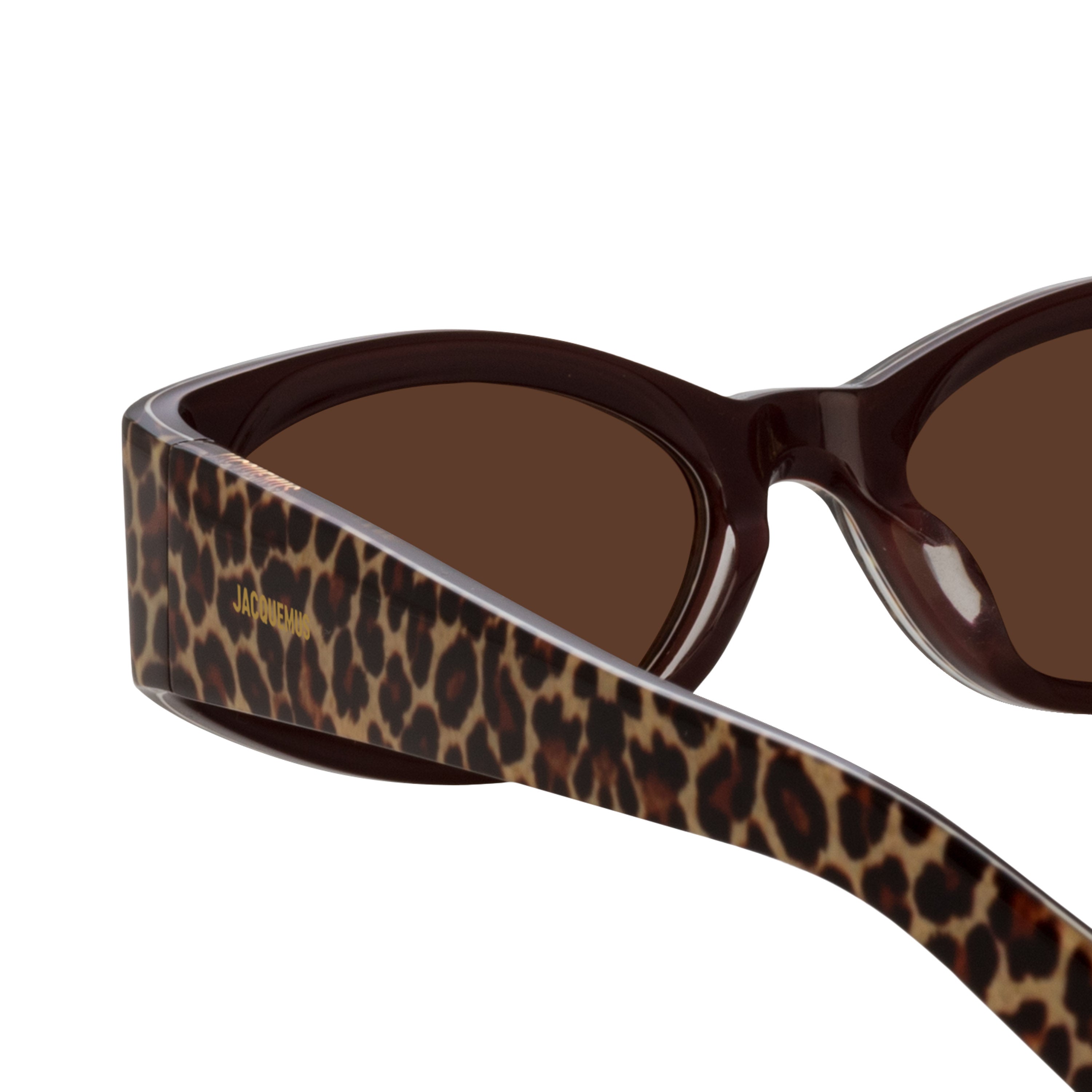 Ovalo Oval Sunglasses in Leopard