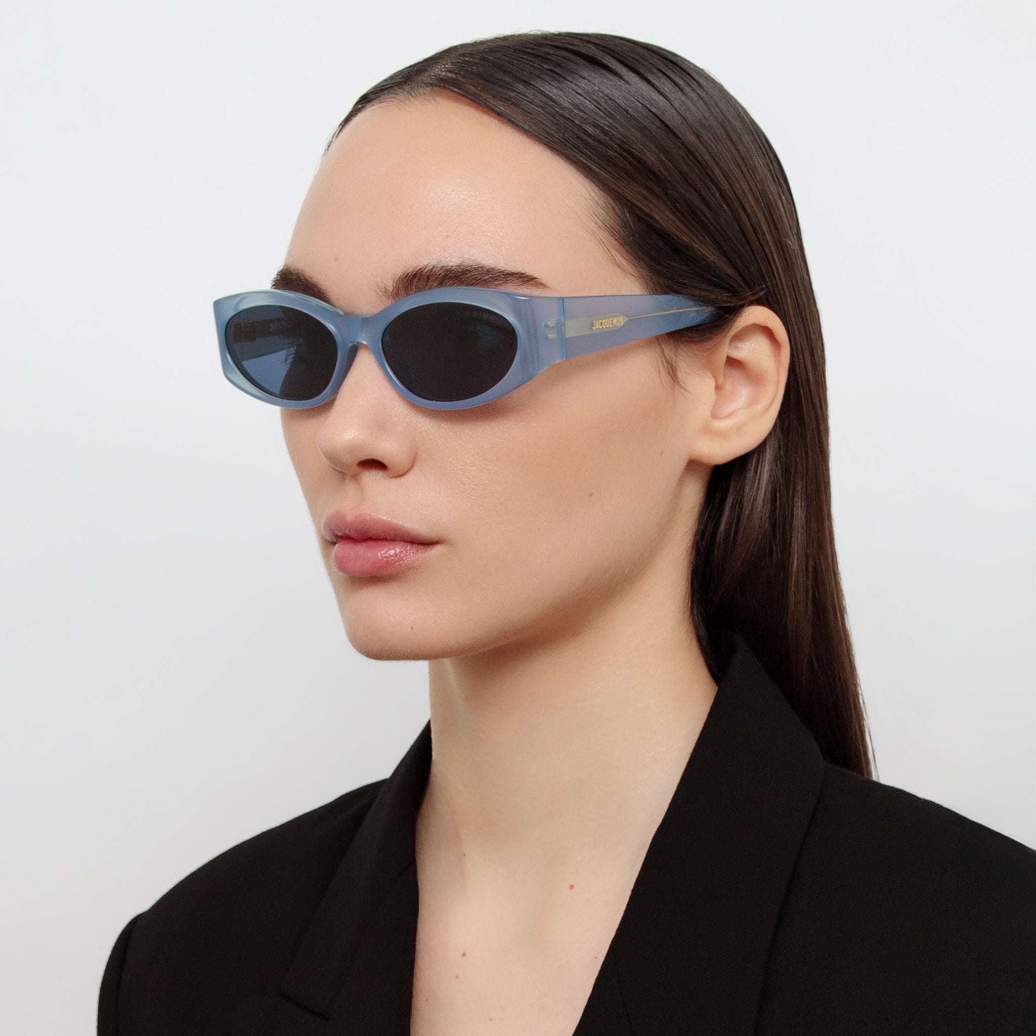 Ovalo Oval Sunglasses in Blue Pearl