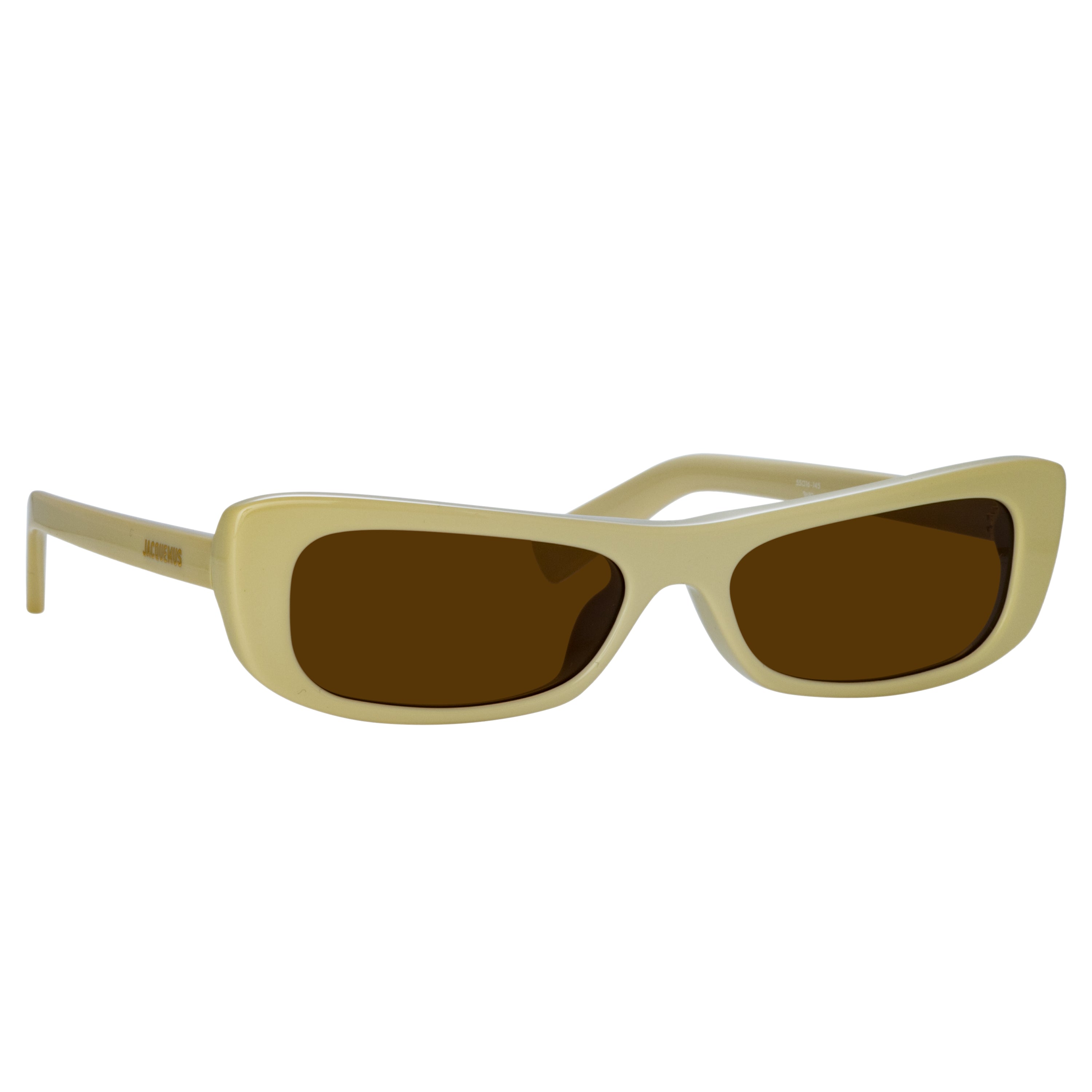 Capri Rectangular Sunglasses in Beige