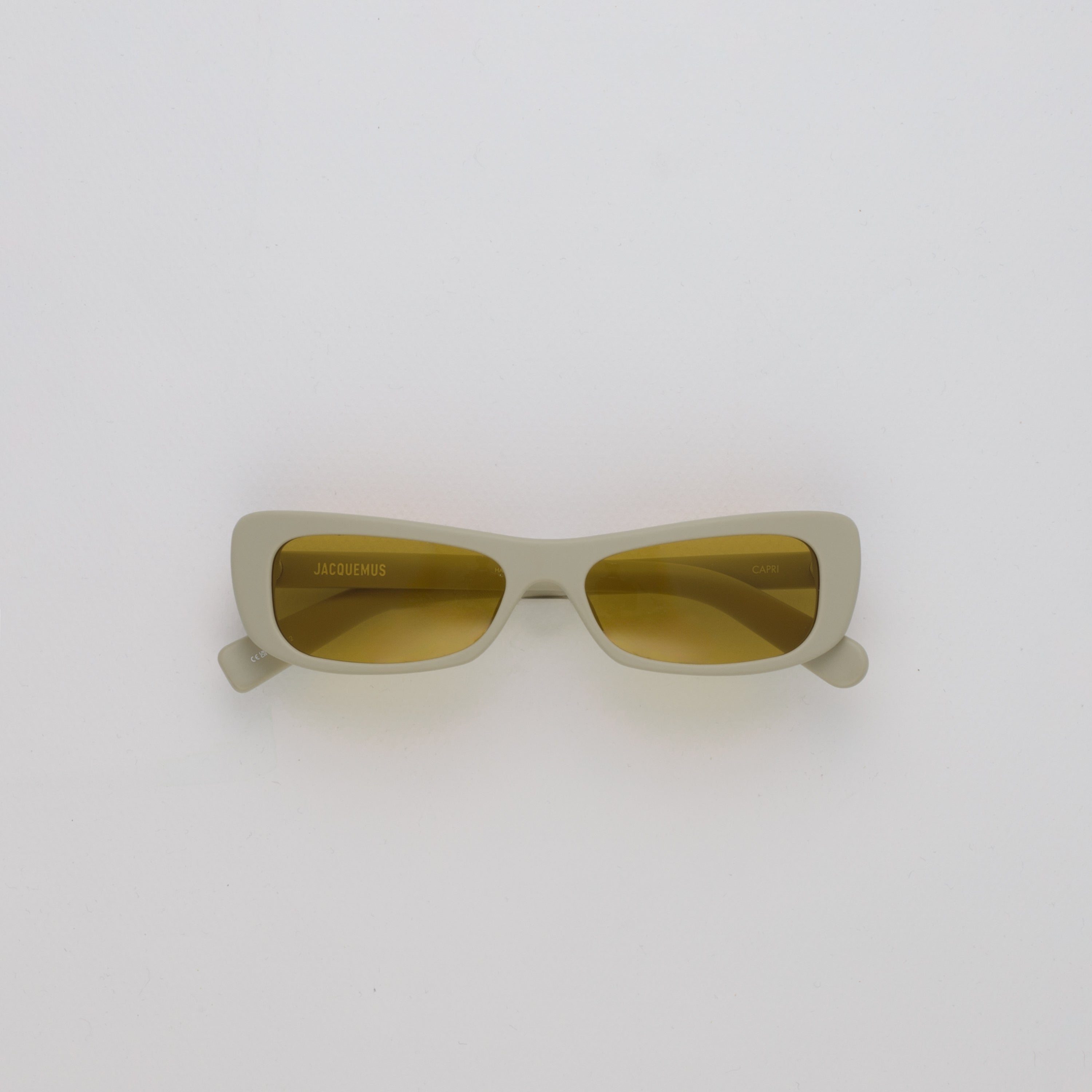 Capri Rectangular Sunglasses in Matt Putty