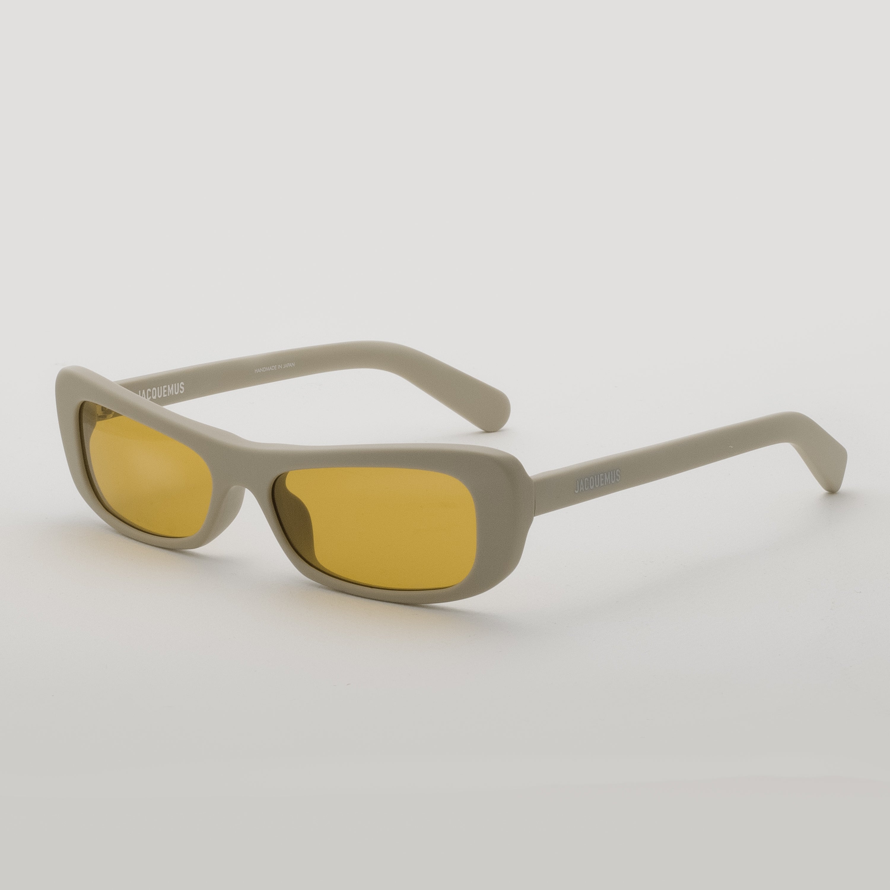 Capri Rectangular Sunglasses in Matt Putty