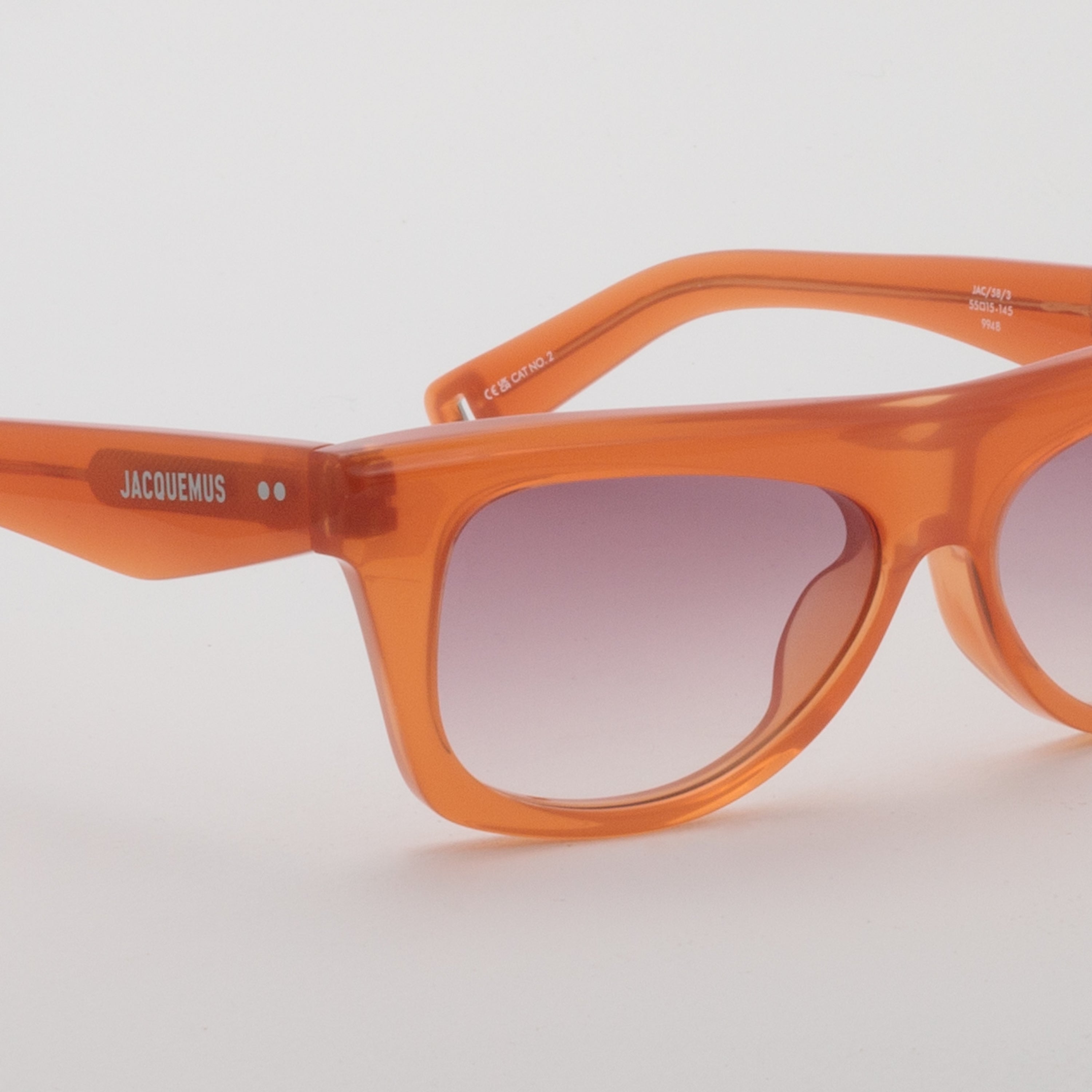 Pina Flat Top Sunglasses in Amber