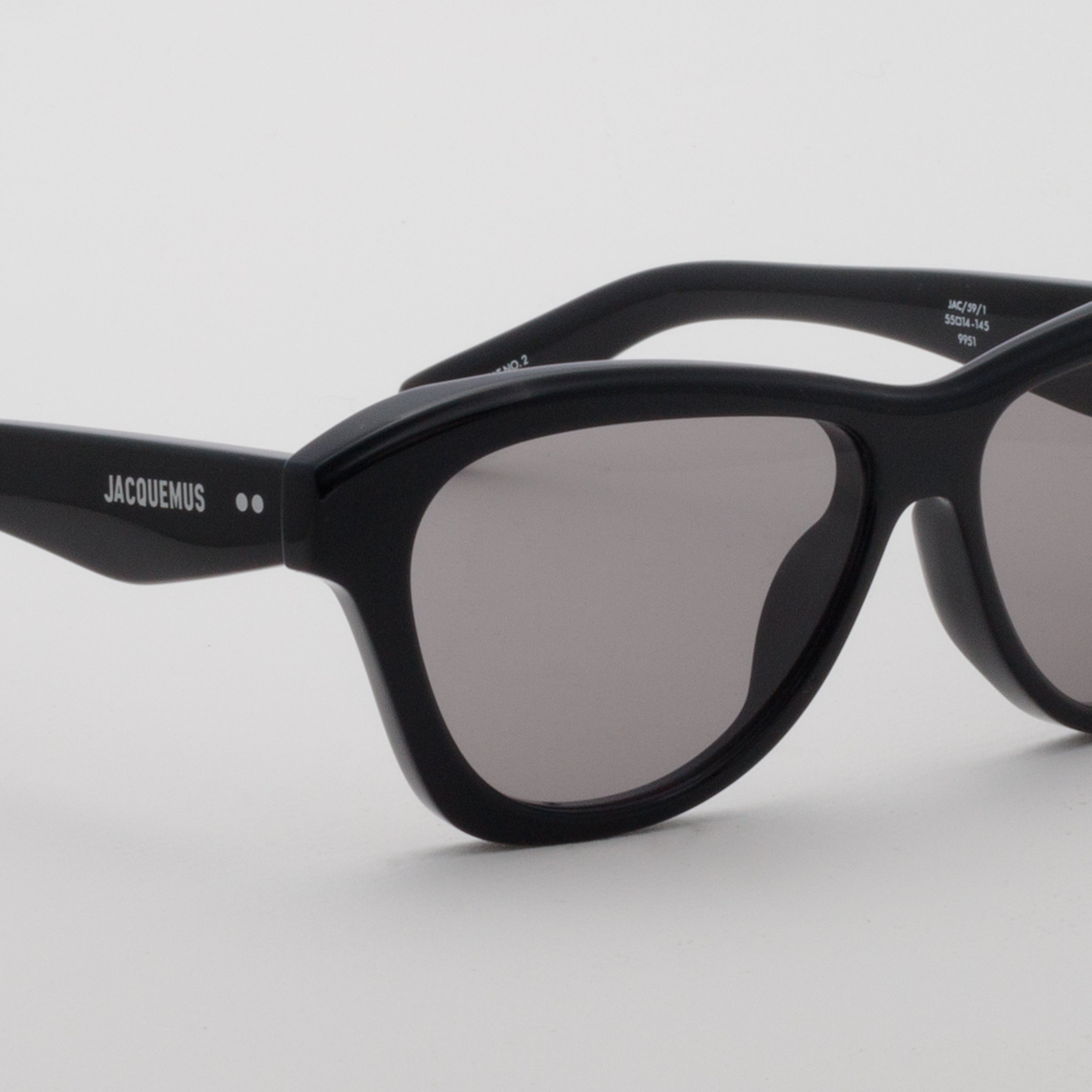 Palmier Angular Sunglasses in Black