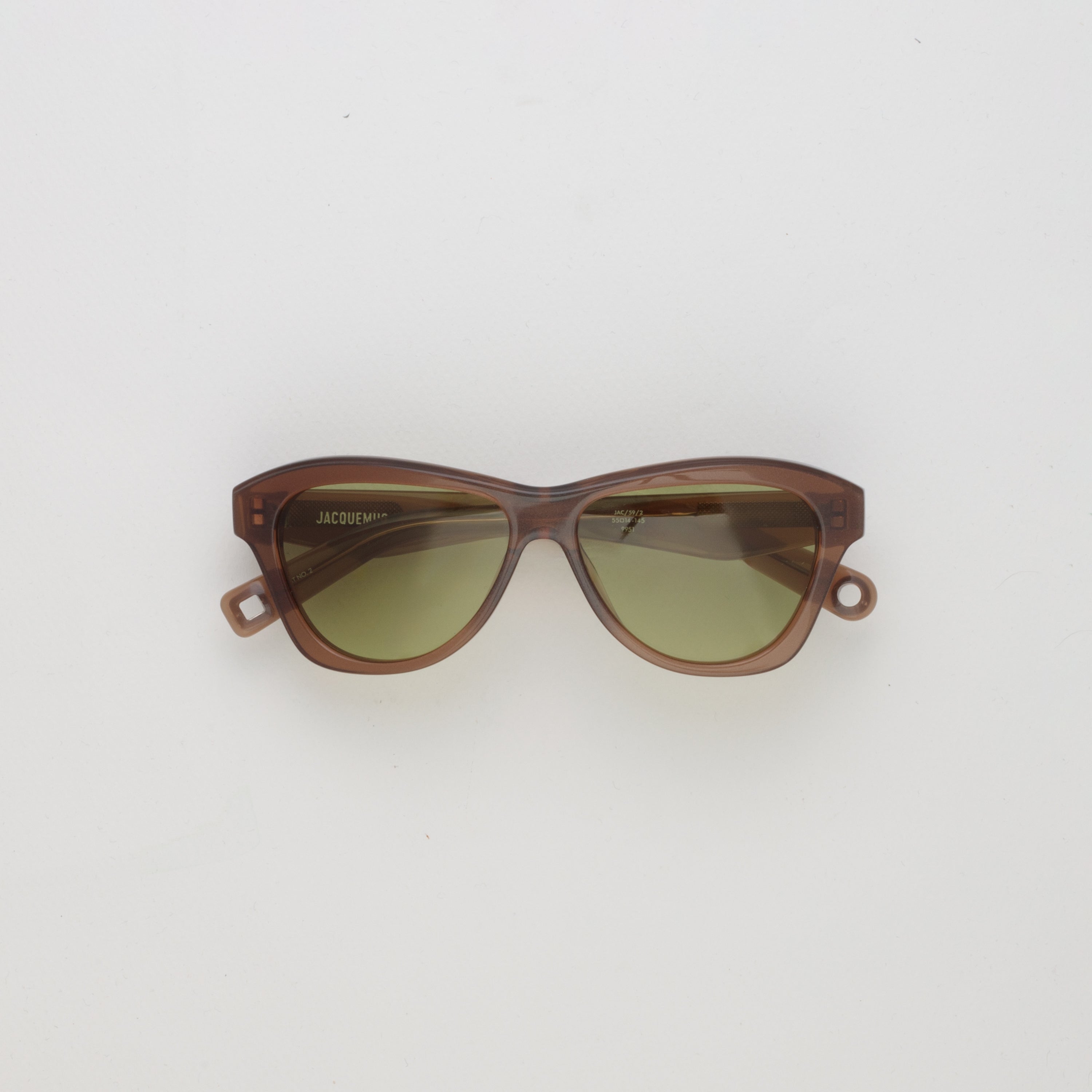 Palmier Angular Sunglasses in Crystal Brown