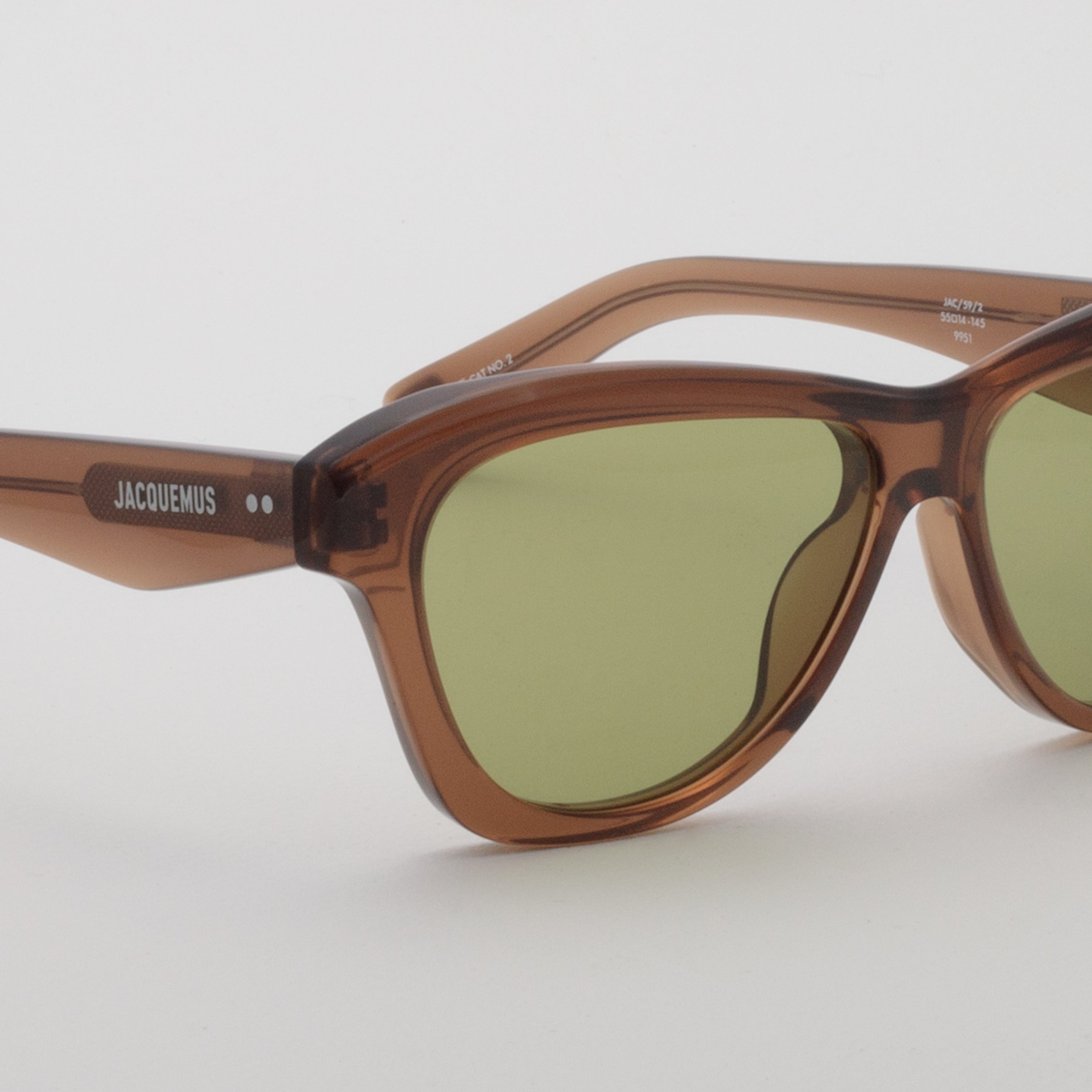 Palmier Angular Sunglasses in Crystal Brown