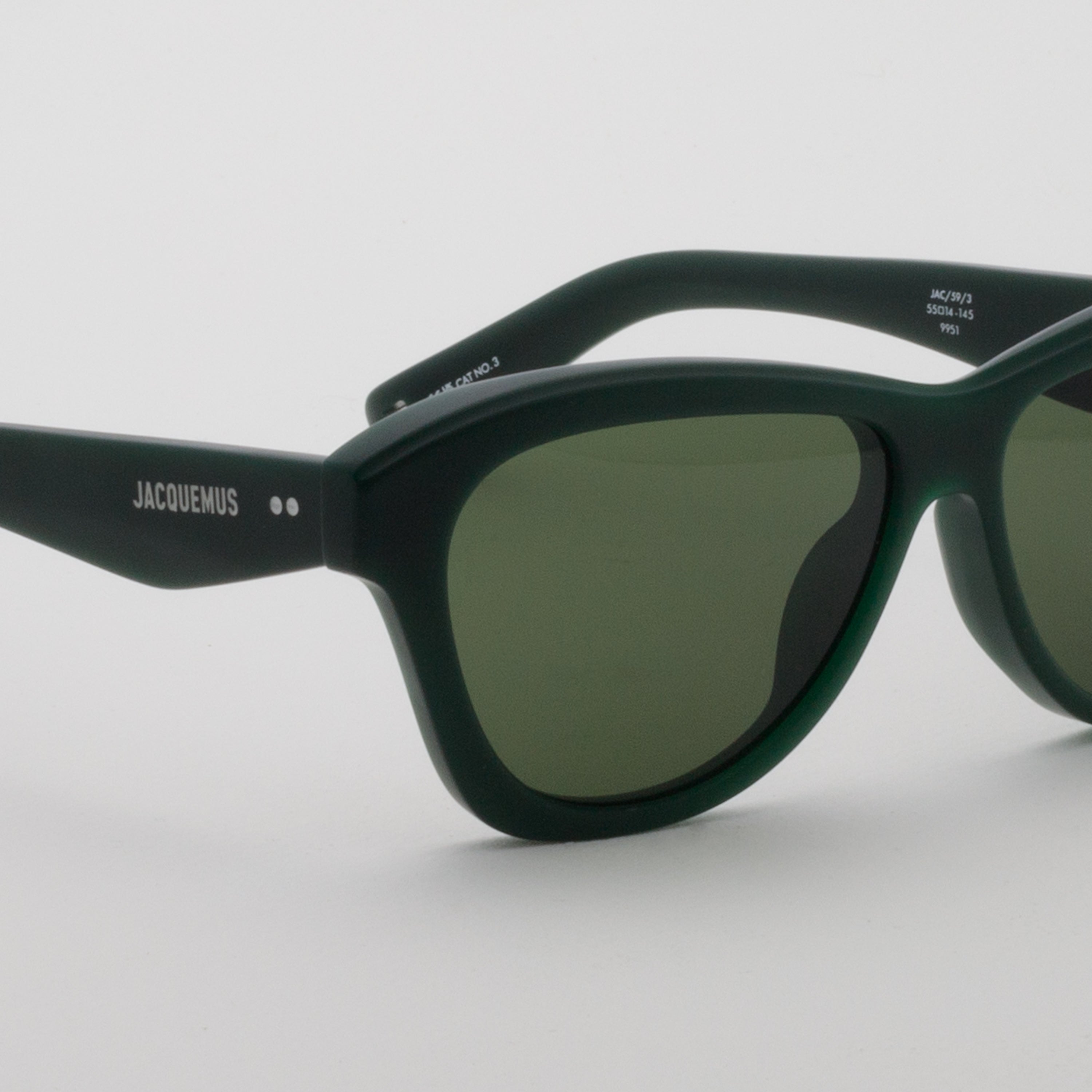 Palmier Angular Sunglasses in Matt Green