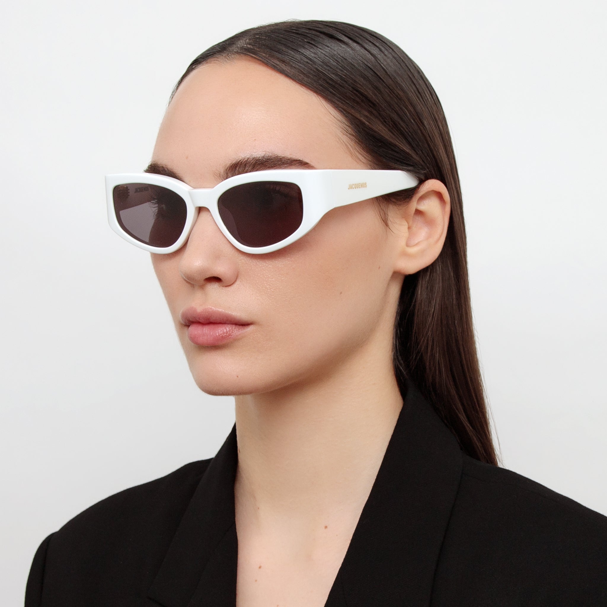 Gala Cat Eye Sunglasses in White