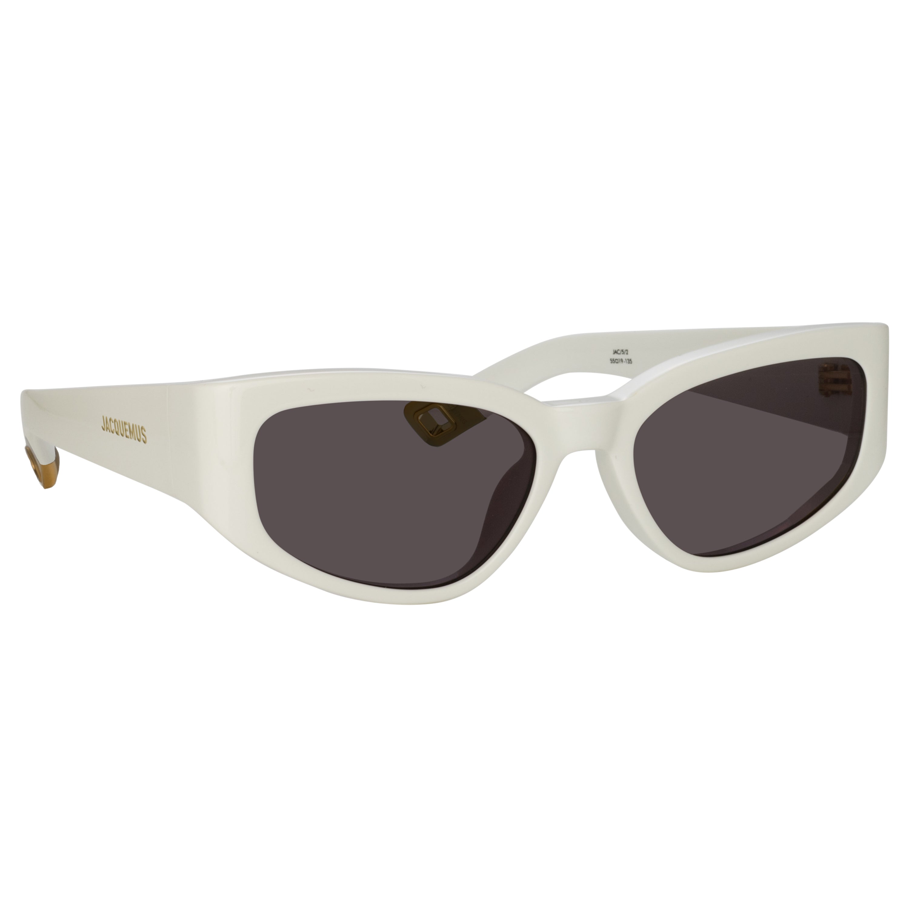 Gala Cat Eye Sunglasses in White