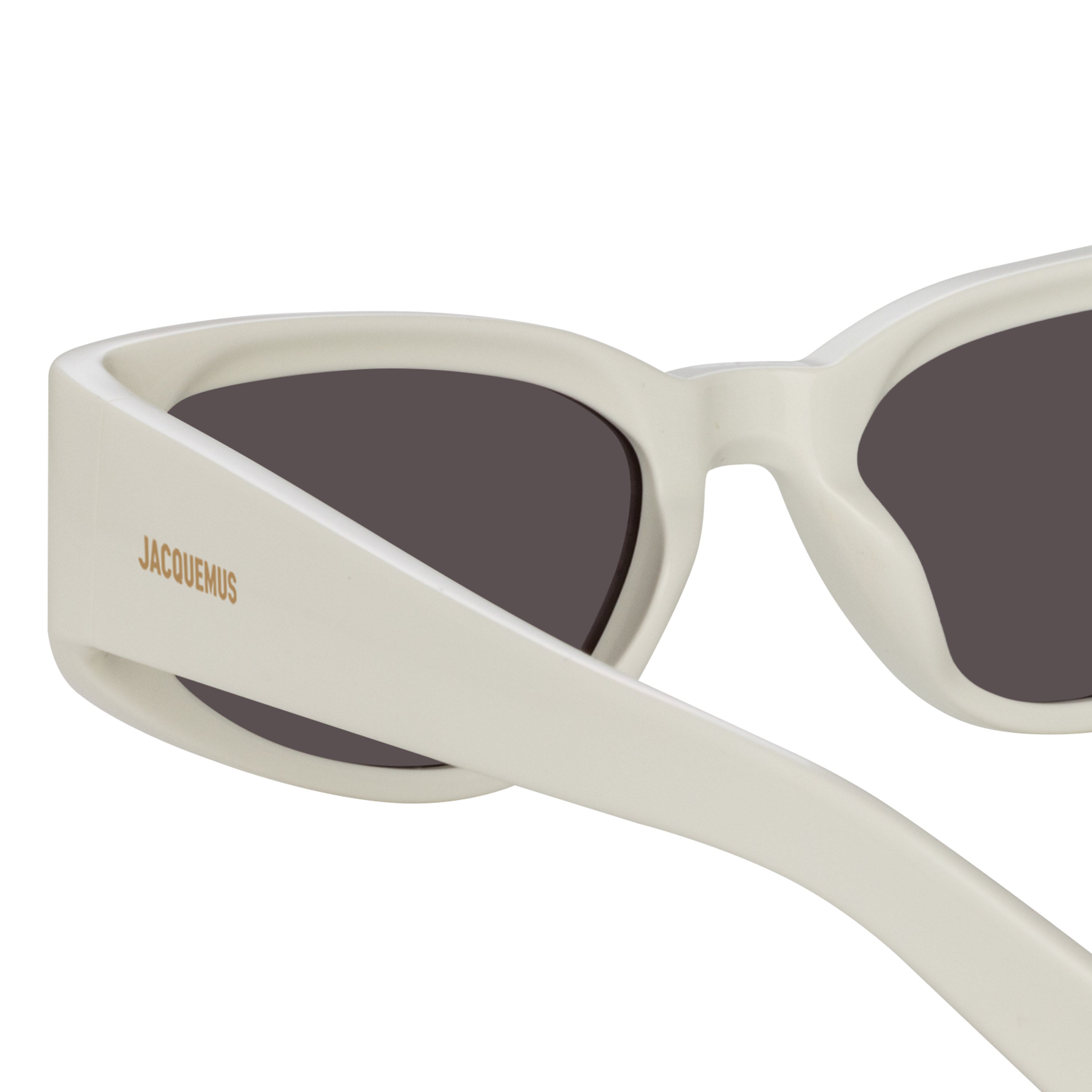 Gala Cat Eye Sunglasses in White