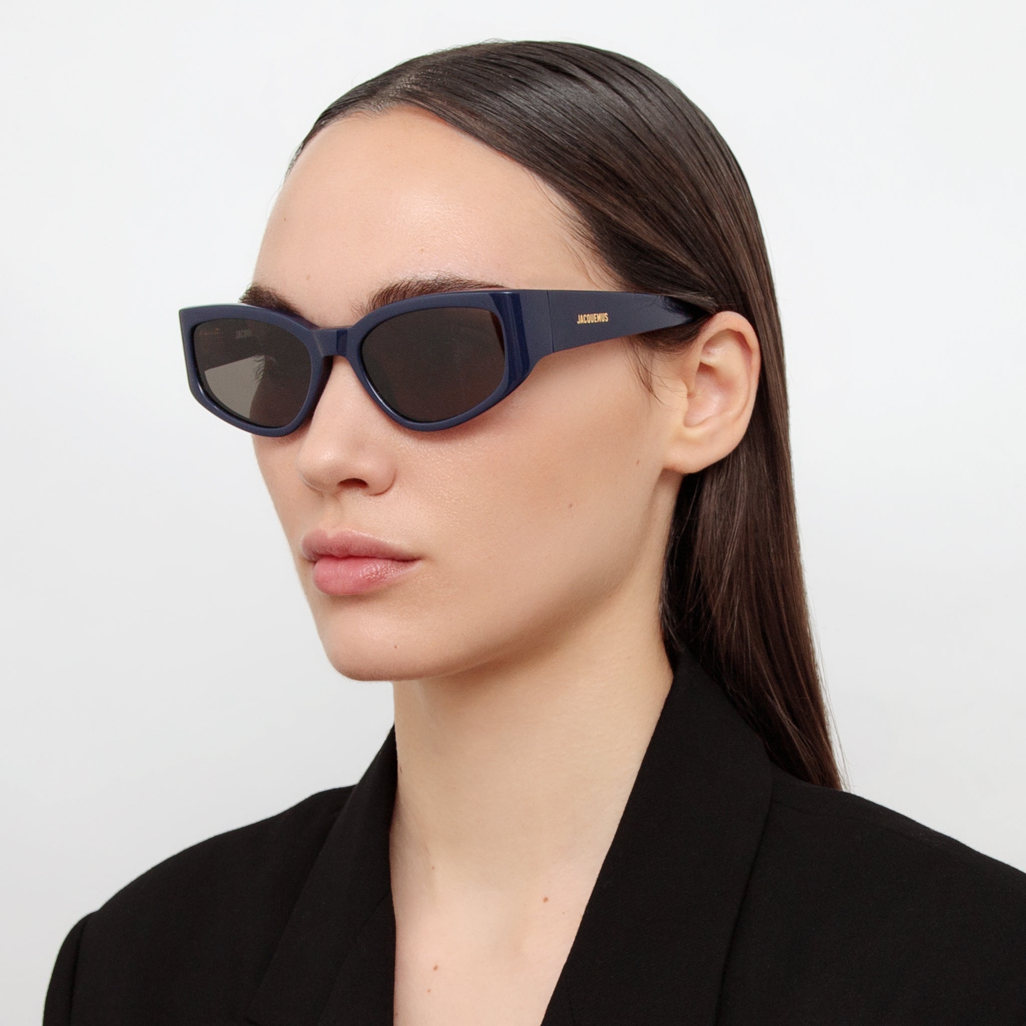 Gala Cat Eye Sunglasses in Navy