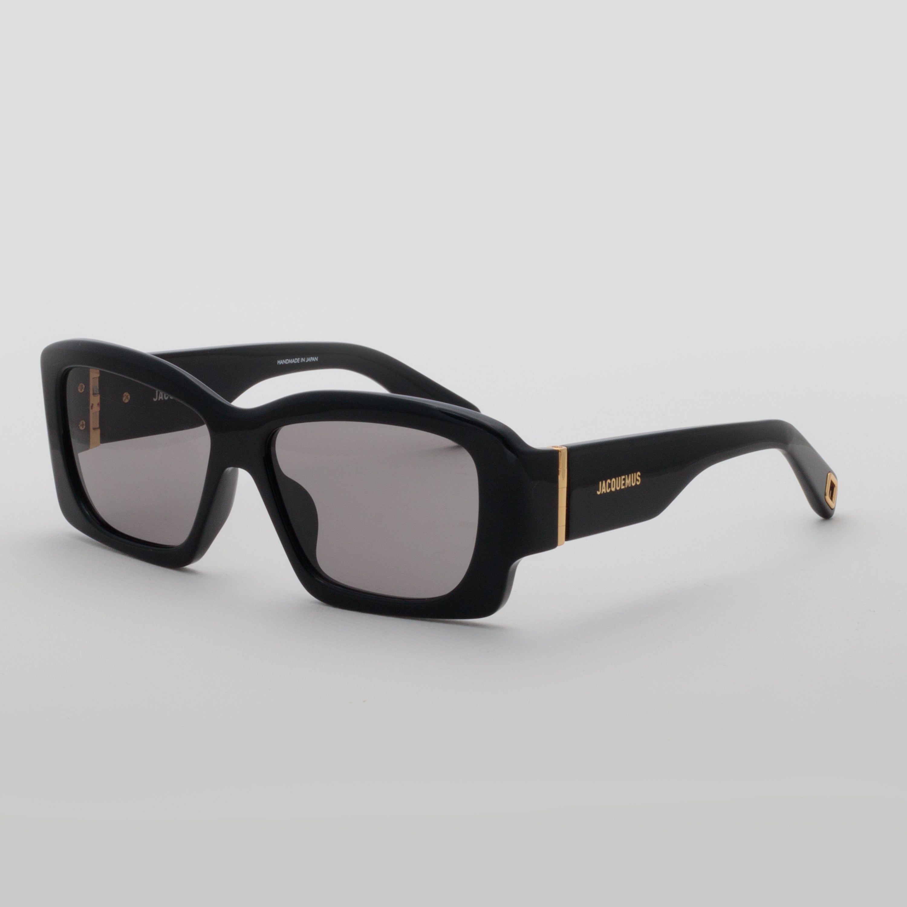 Croisiere Rectangular Sunglasses in Black