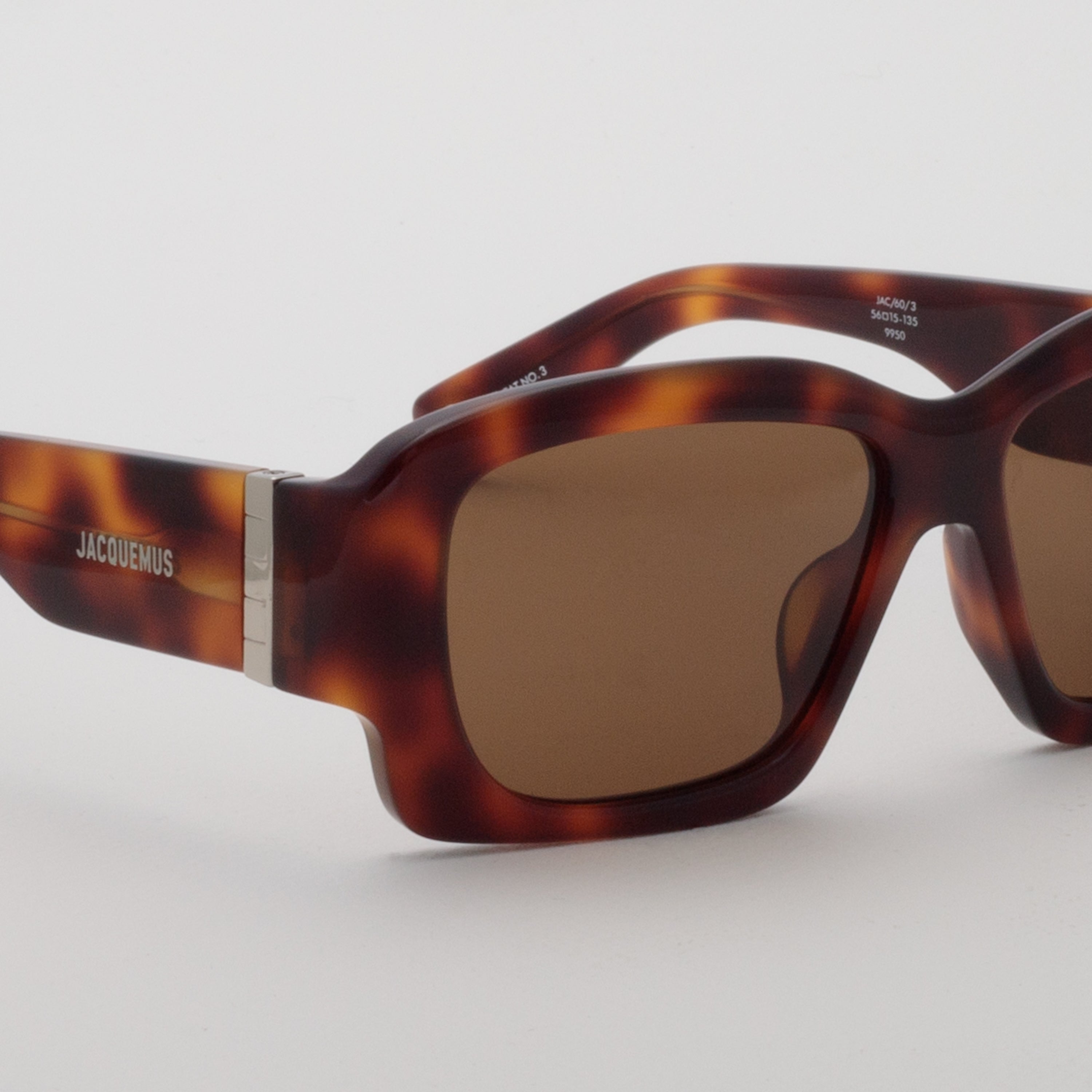 Croisiere Rectangular Sunglasses in Tortoiseshell