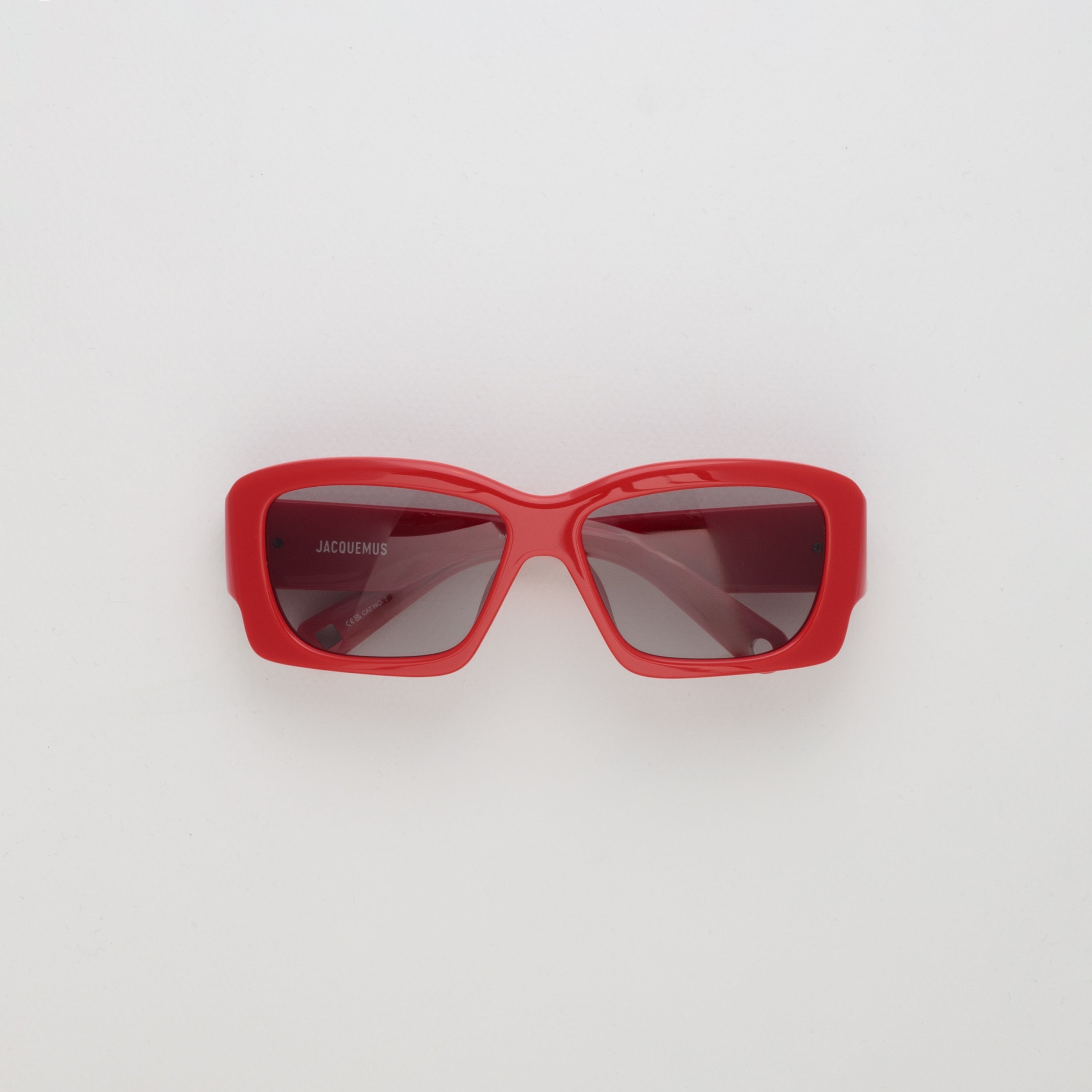 Croisiere Rectangular Sunglasses in Red