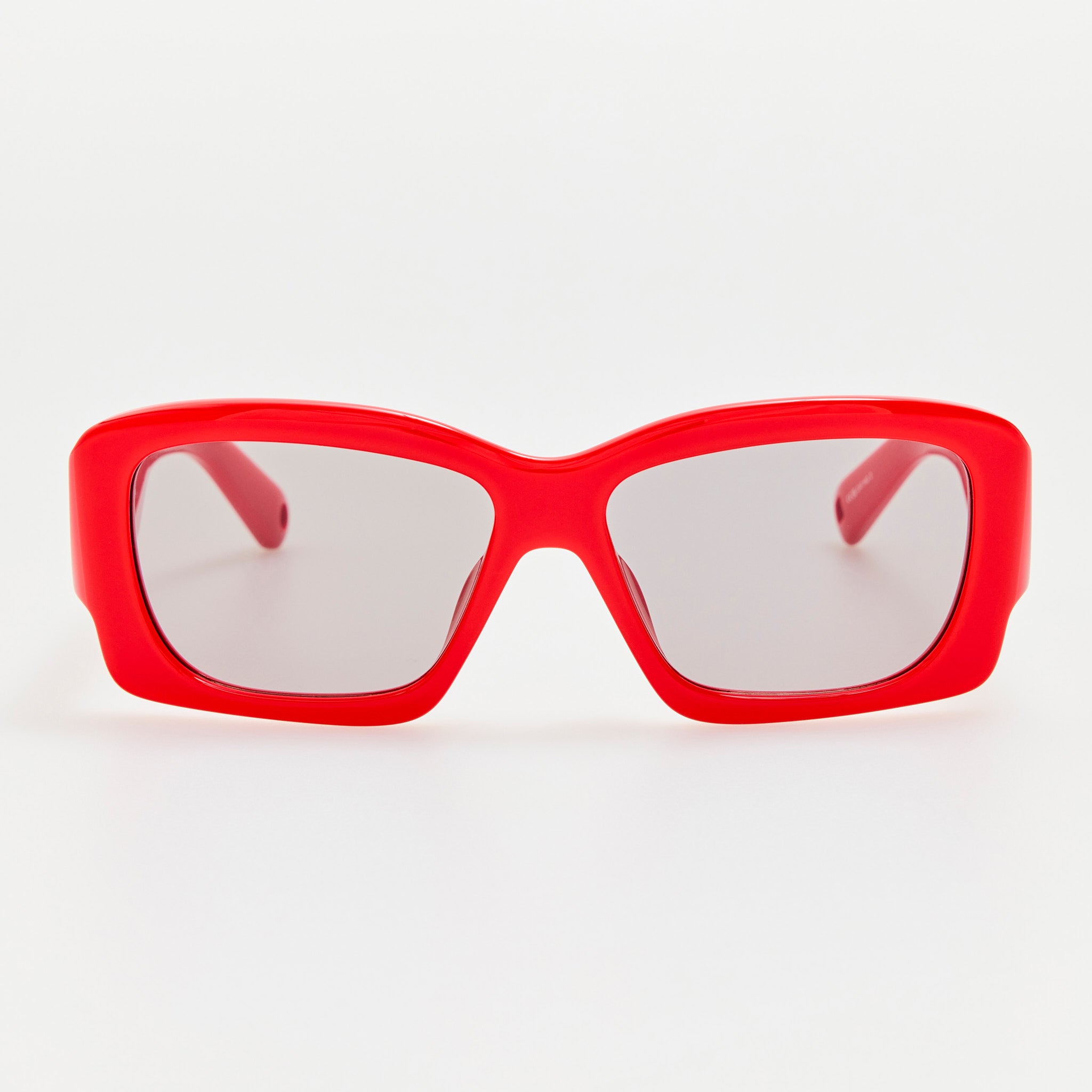 Croisiere Rectangular Sunglasses in Red