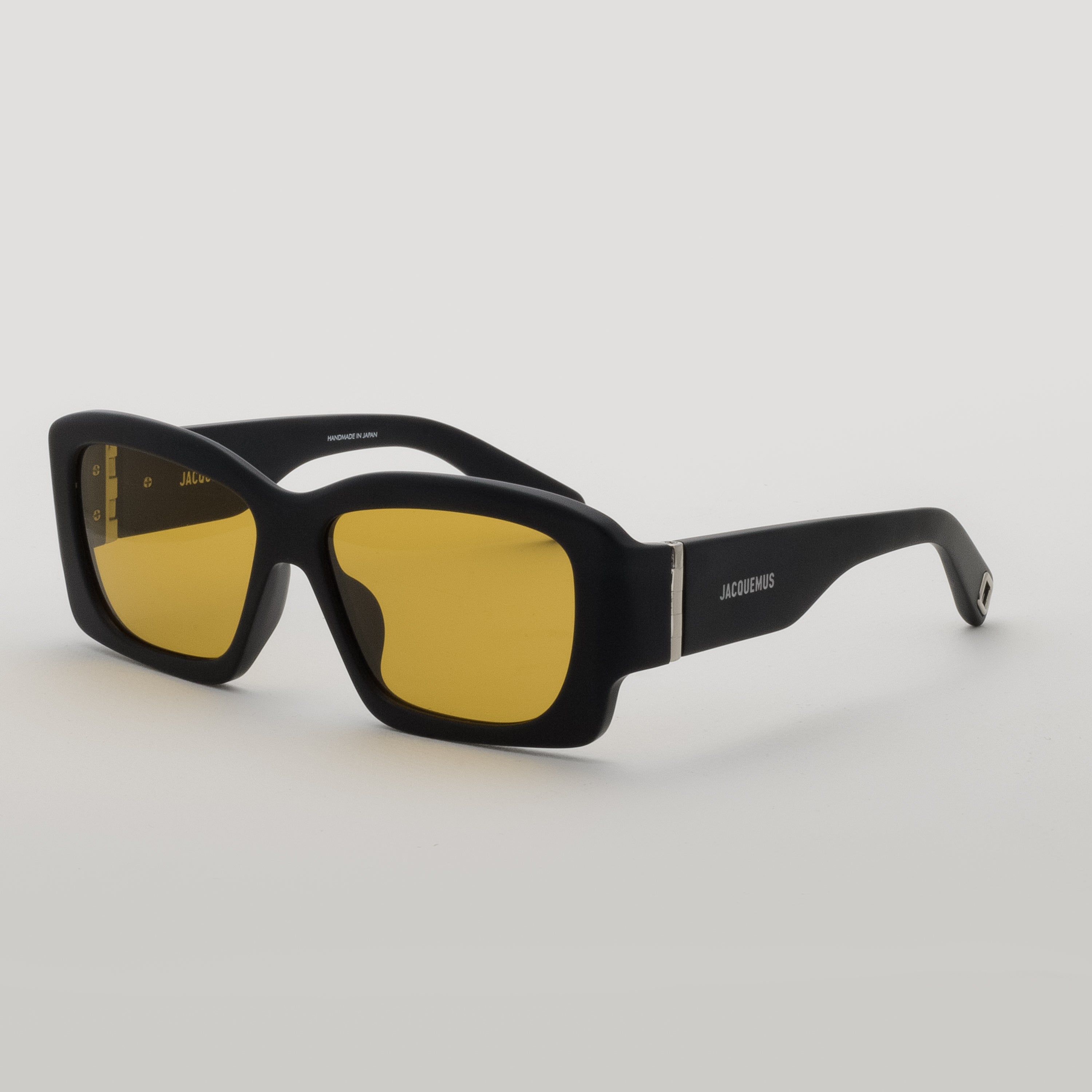 Croisiere Rectangular Sunglasses in Matt Black