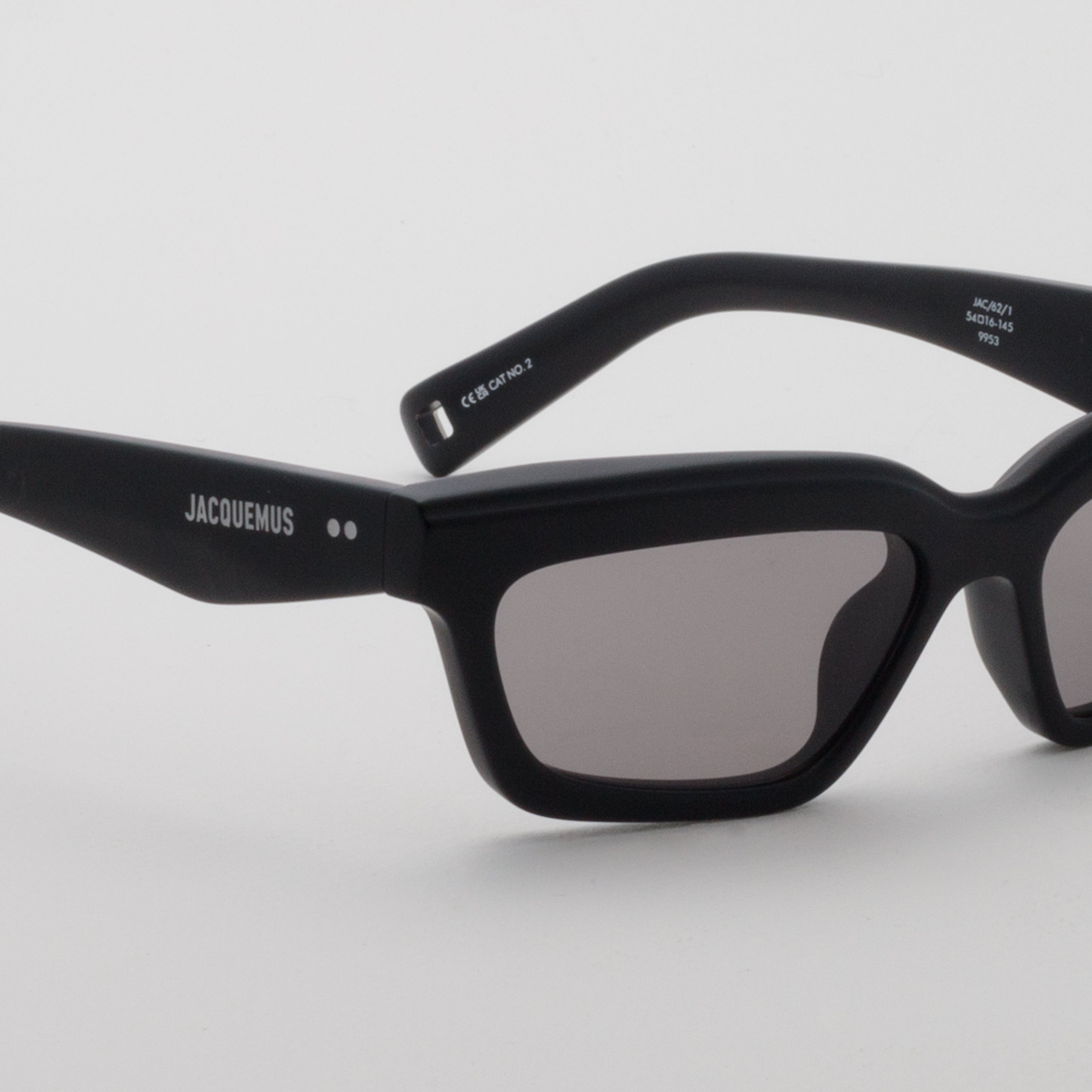 Salon Angular Sunglasses in Matt Black