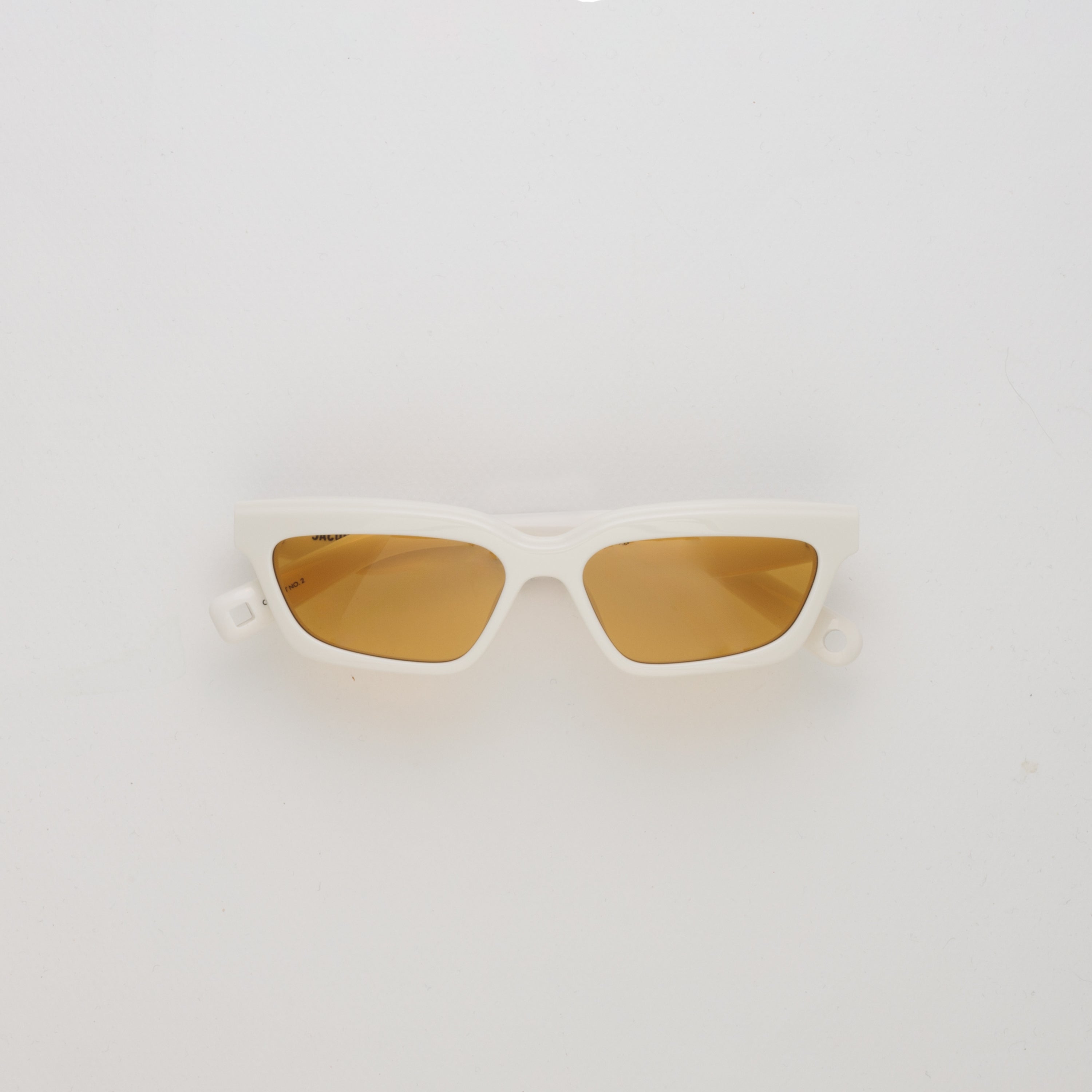 Salon Angular Sunglasses in White