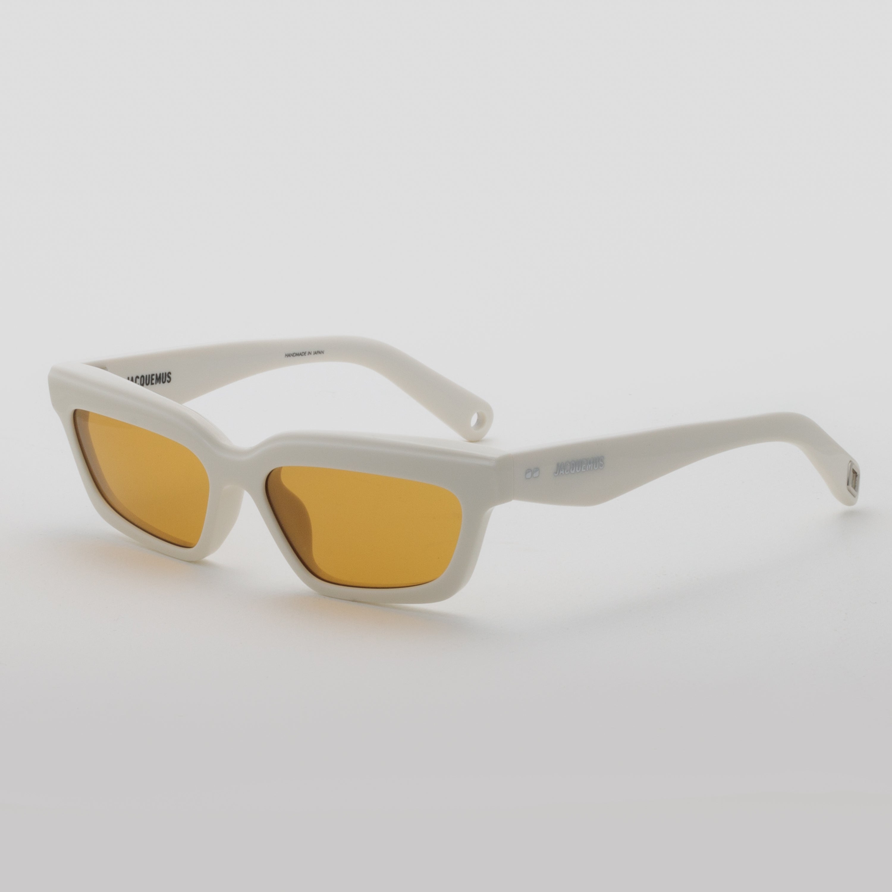 Salon Angular Sunglasses in White