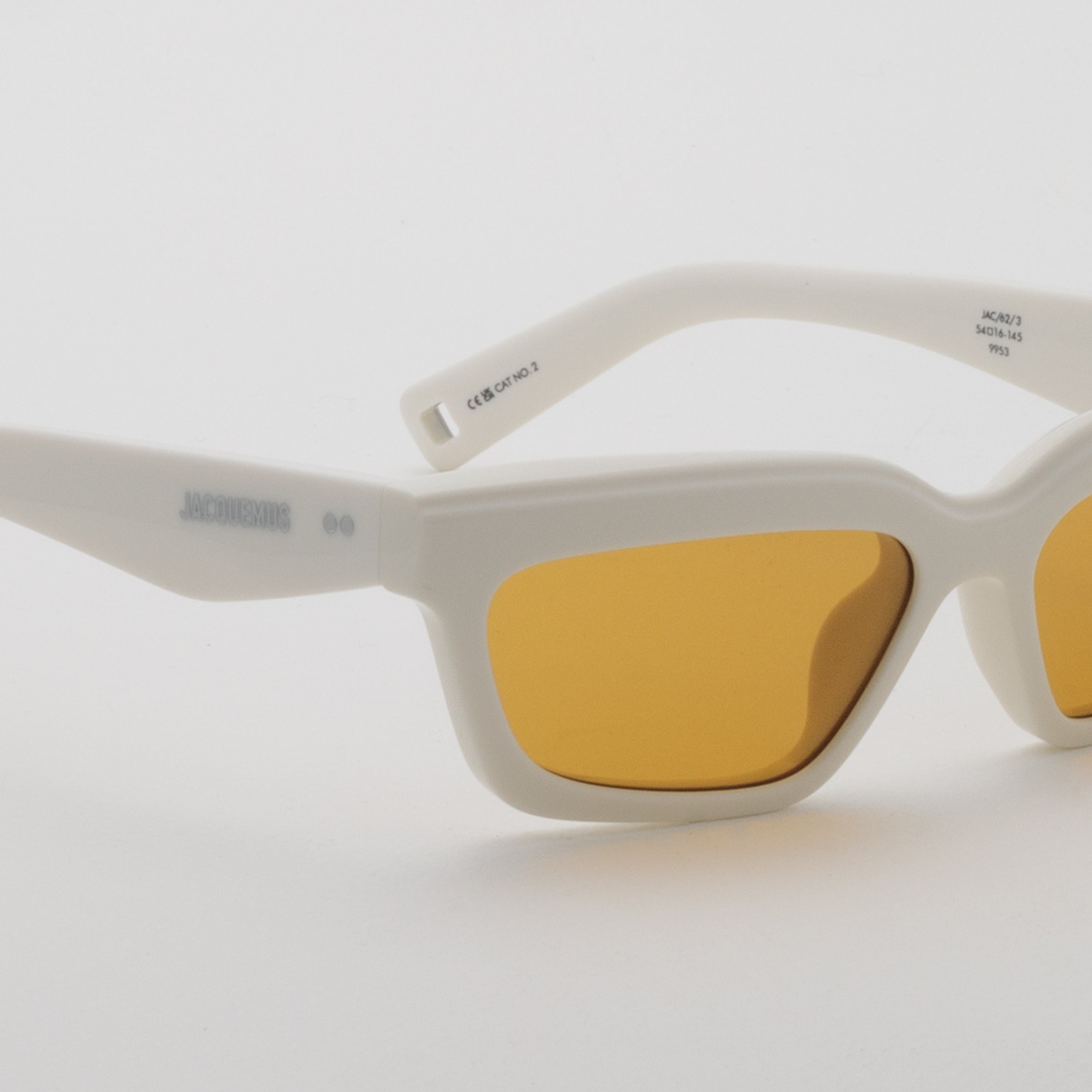 Salon Angular Sunglasses in White