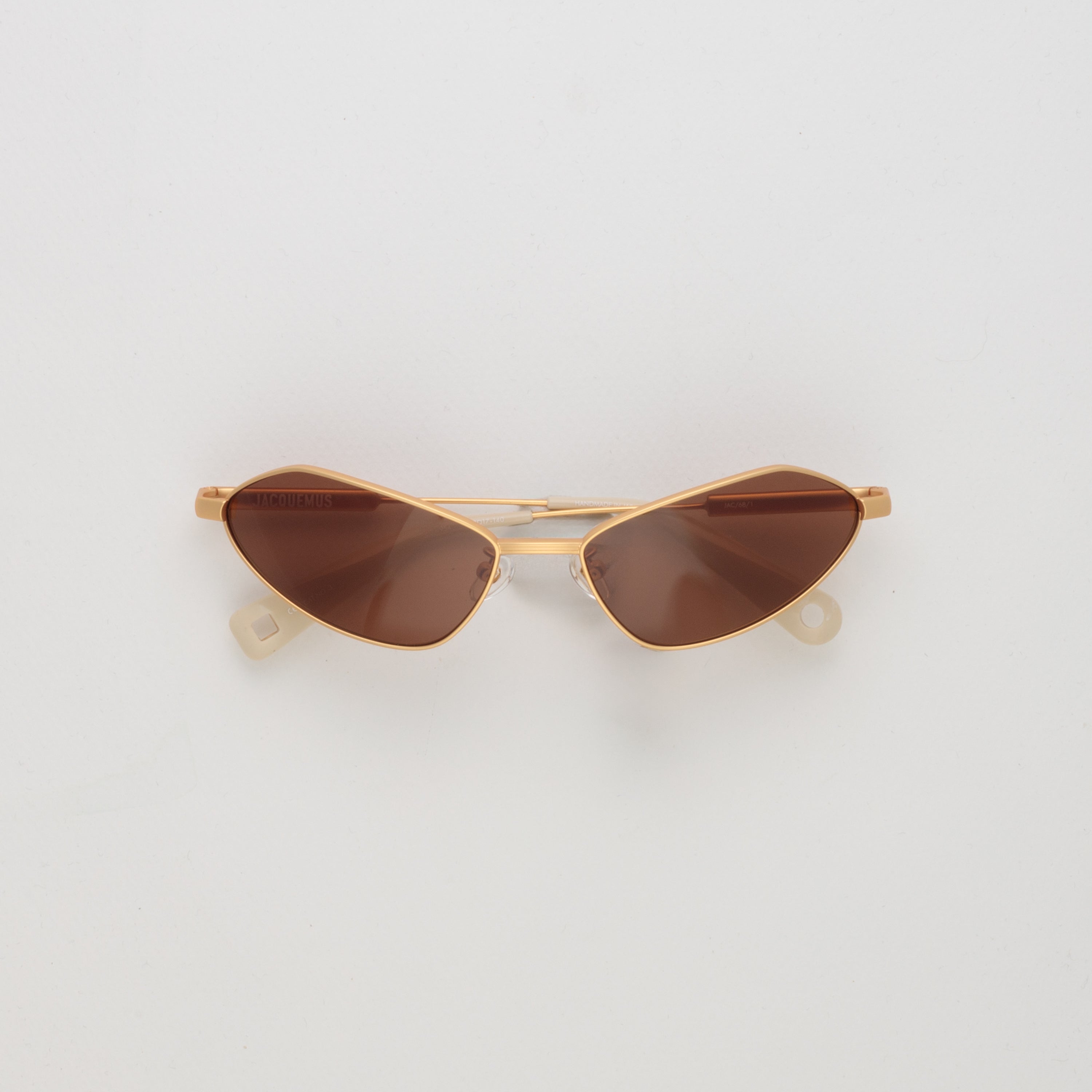 Bambino Angular Sunglasses in Metal Matt Gold