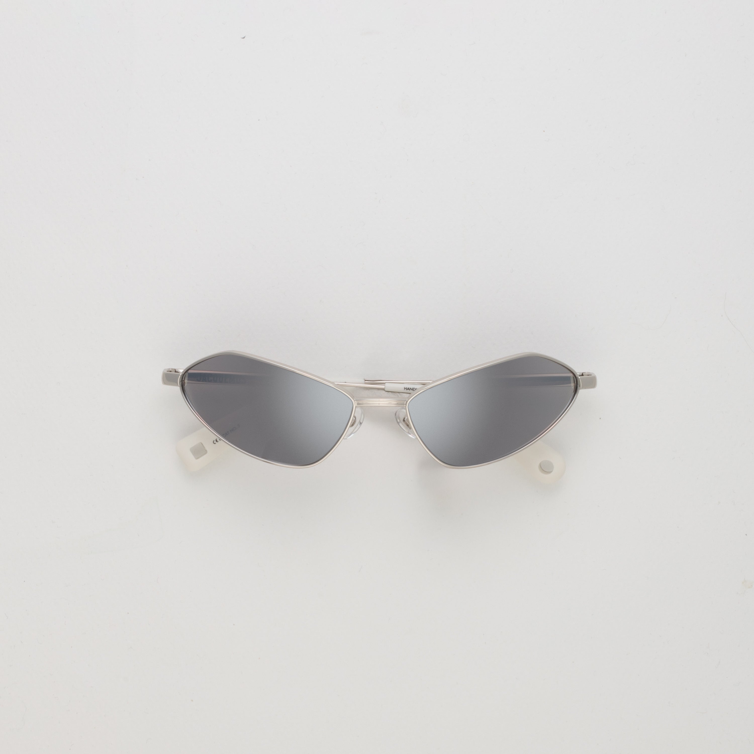 Bambino Angular Sunglasses in Metal Silver