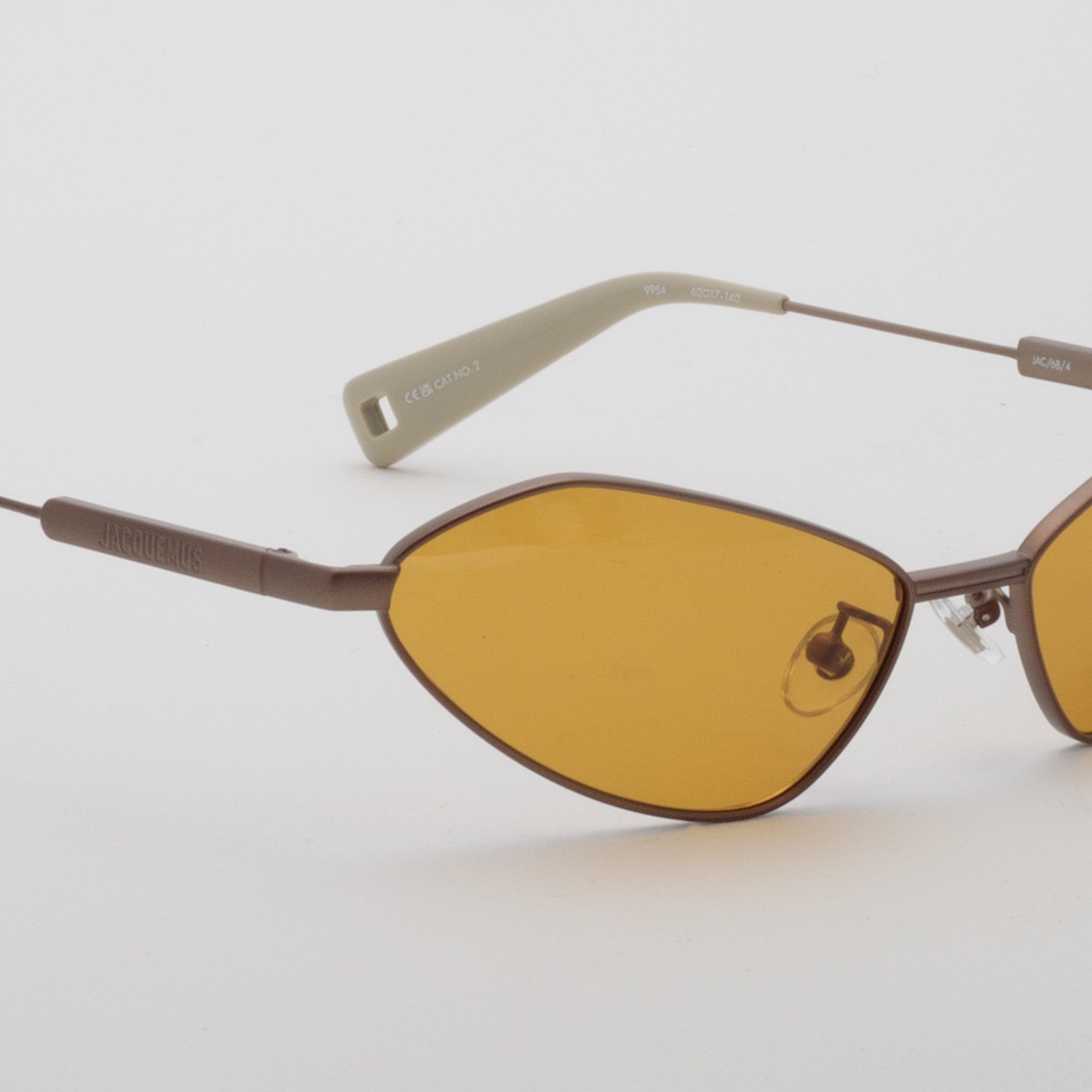 Bambino Angular Sunglasses in Metal Matt Putty