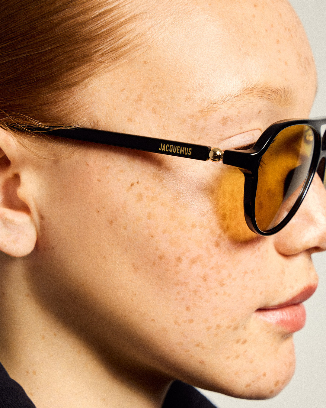 Jacquemus Ovalo Oval Sunglasses in Leopard | Linda Farrow Official