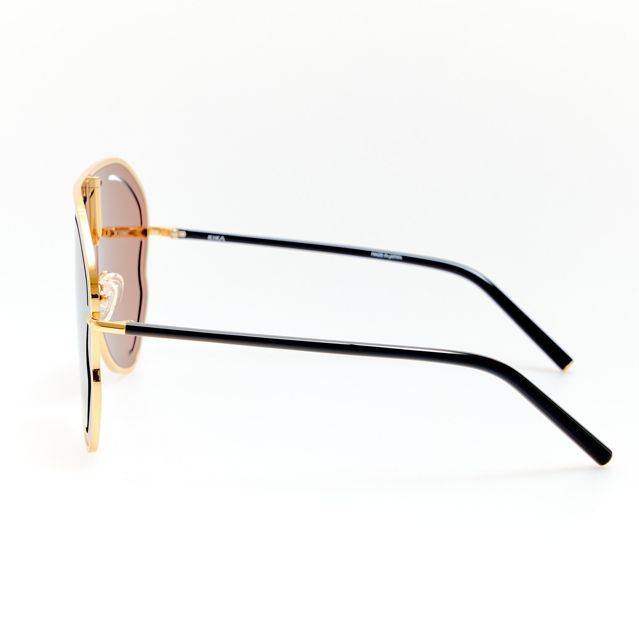Kika Gardenia Sunglasses in Gold Mirror
