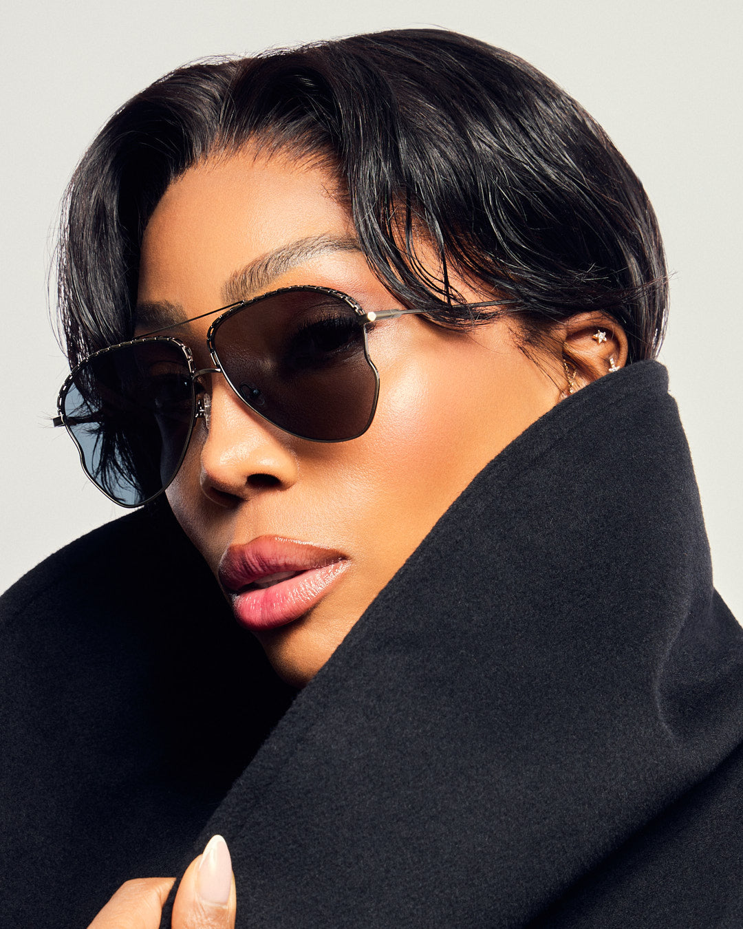 Bayer Sunglasses in Light Gold by LINDA FARROW
