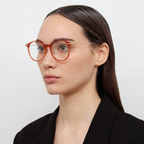 Gray Optical Frame in Amber (Asian Fit)